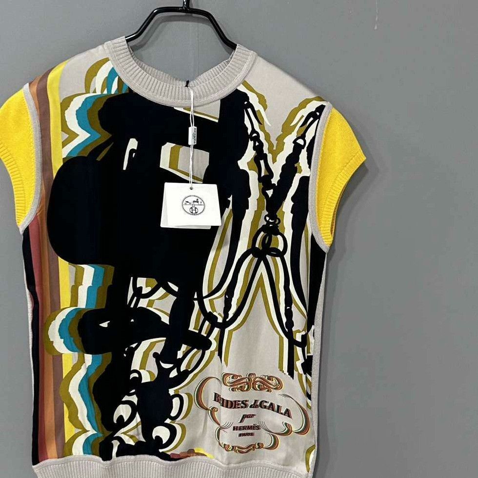 Hermes Hermes Graphic T-Shirt it_34 Women Size XXS / US 00 / IT 34 - 2 Thumbnail
