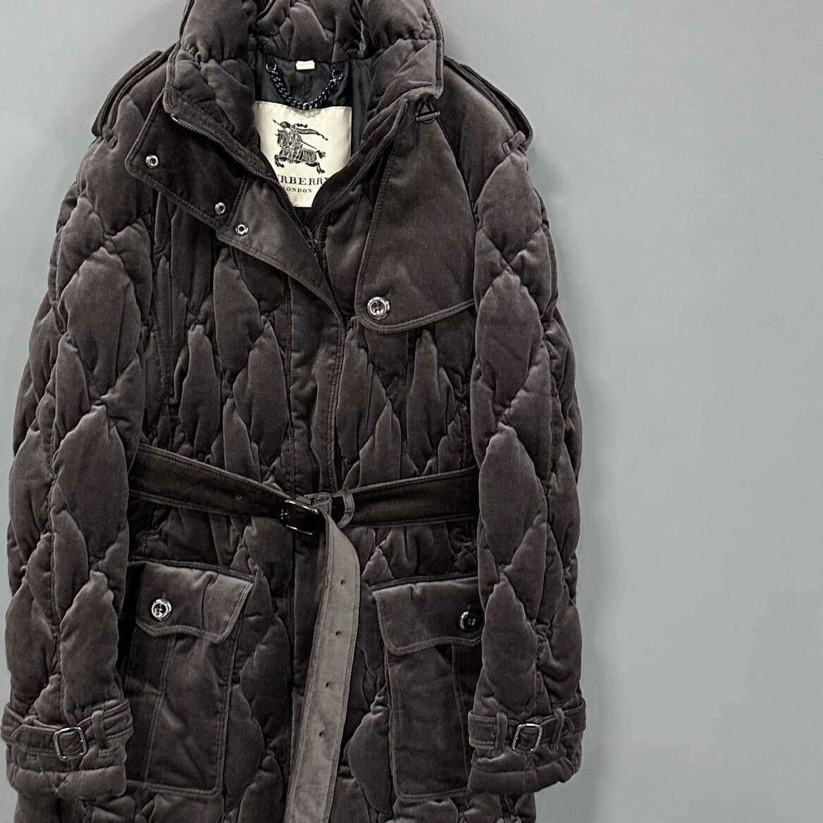 Burberry Burberry Velvet Long Down Jacket L Women Size L / US 10 / IT 46 - 2 Thumbnail