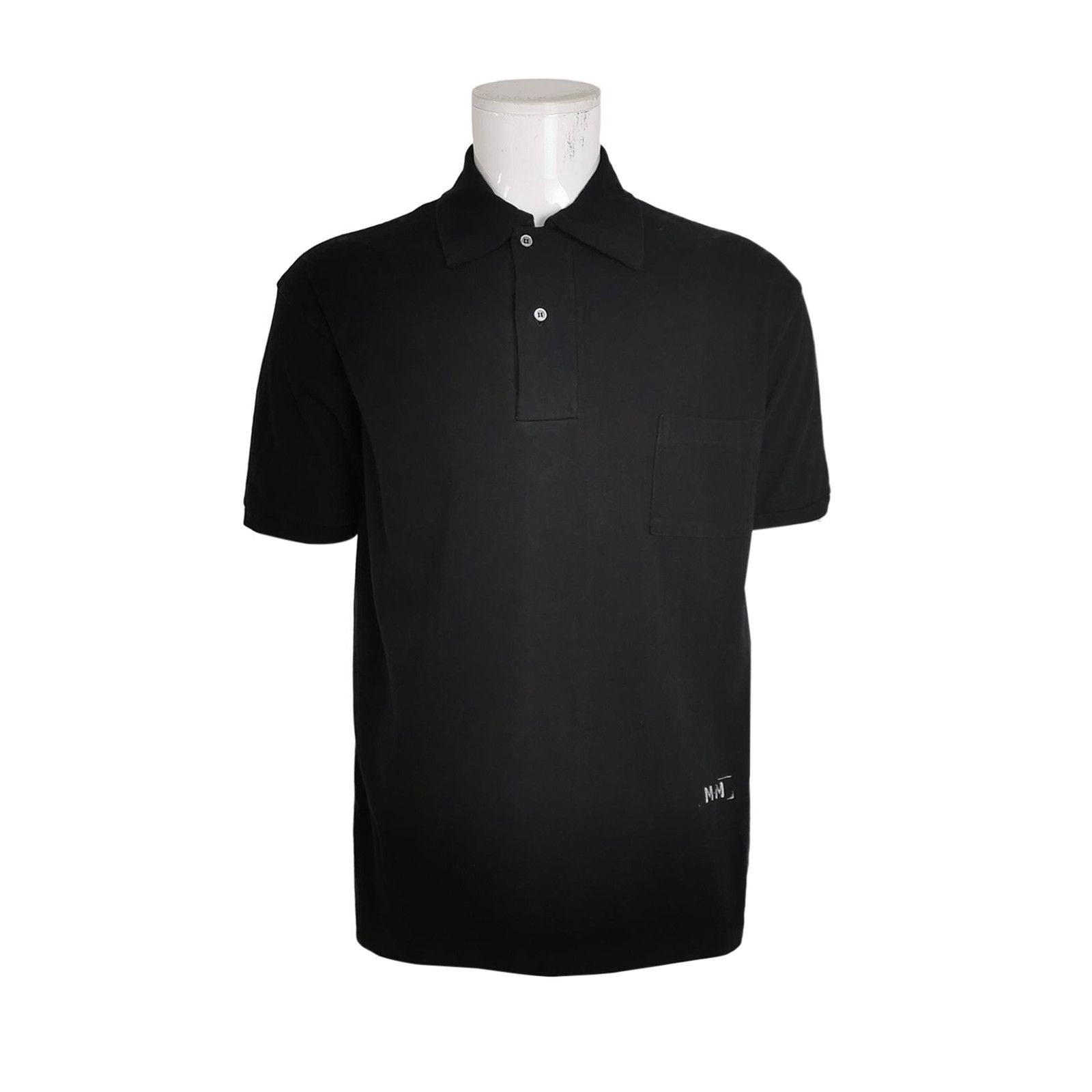Maison Margiela Maison Margiela Black Cotton Polo Shirt XS Size US XS / EU 42 / 0 - 2 Thumbnail