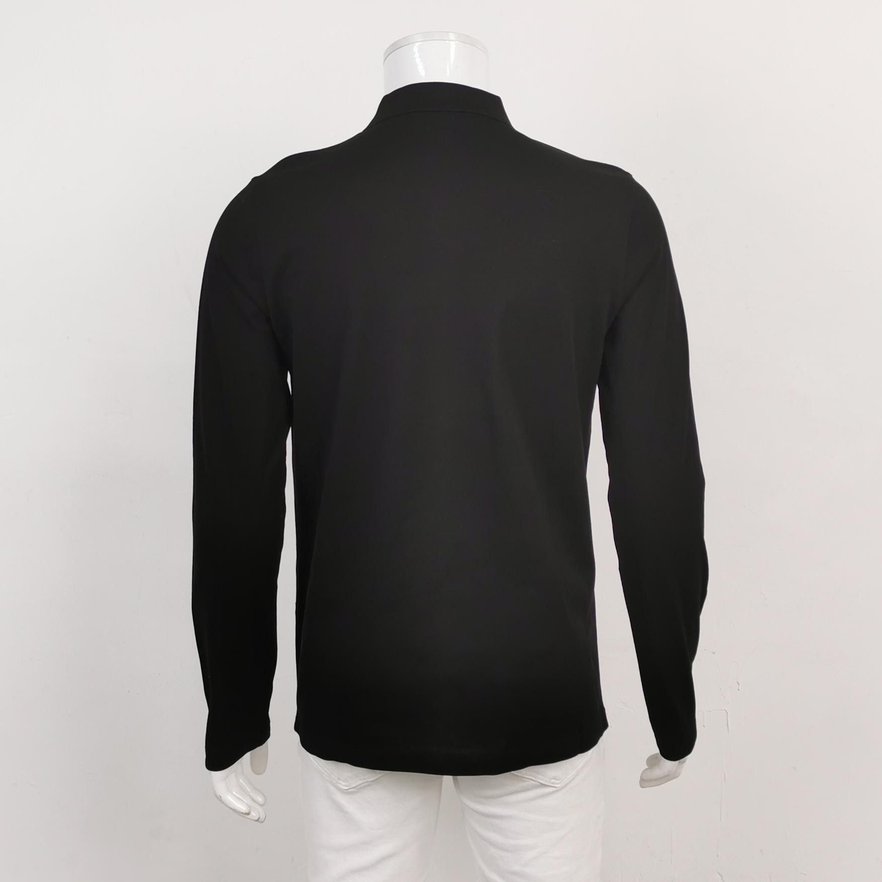 Prada Prada Solid Cotton Long Sleeve Polo Size M Size US M / EU 48-50 / 2 - 3 Thumbnail