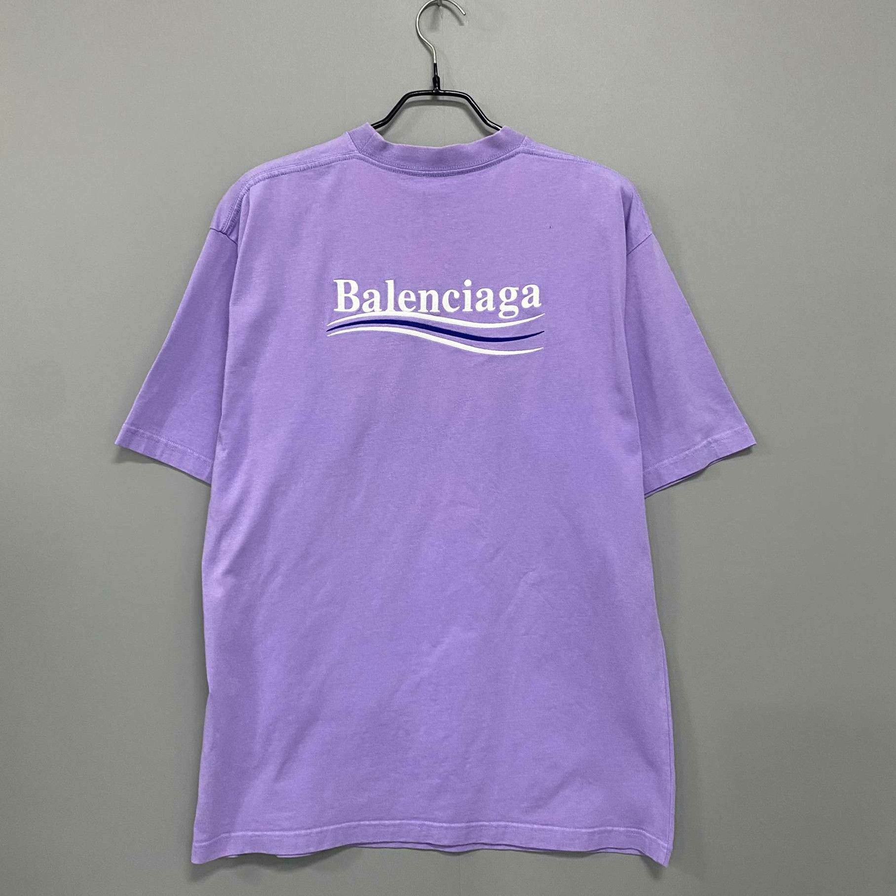 Balenciaga Balenciaga Embroidered Purple T-Shirt xs Men Size US XS / EU 42 / 0 - 3 Thumbnail