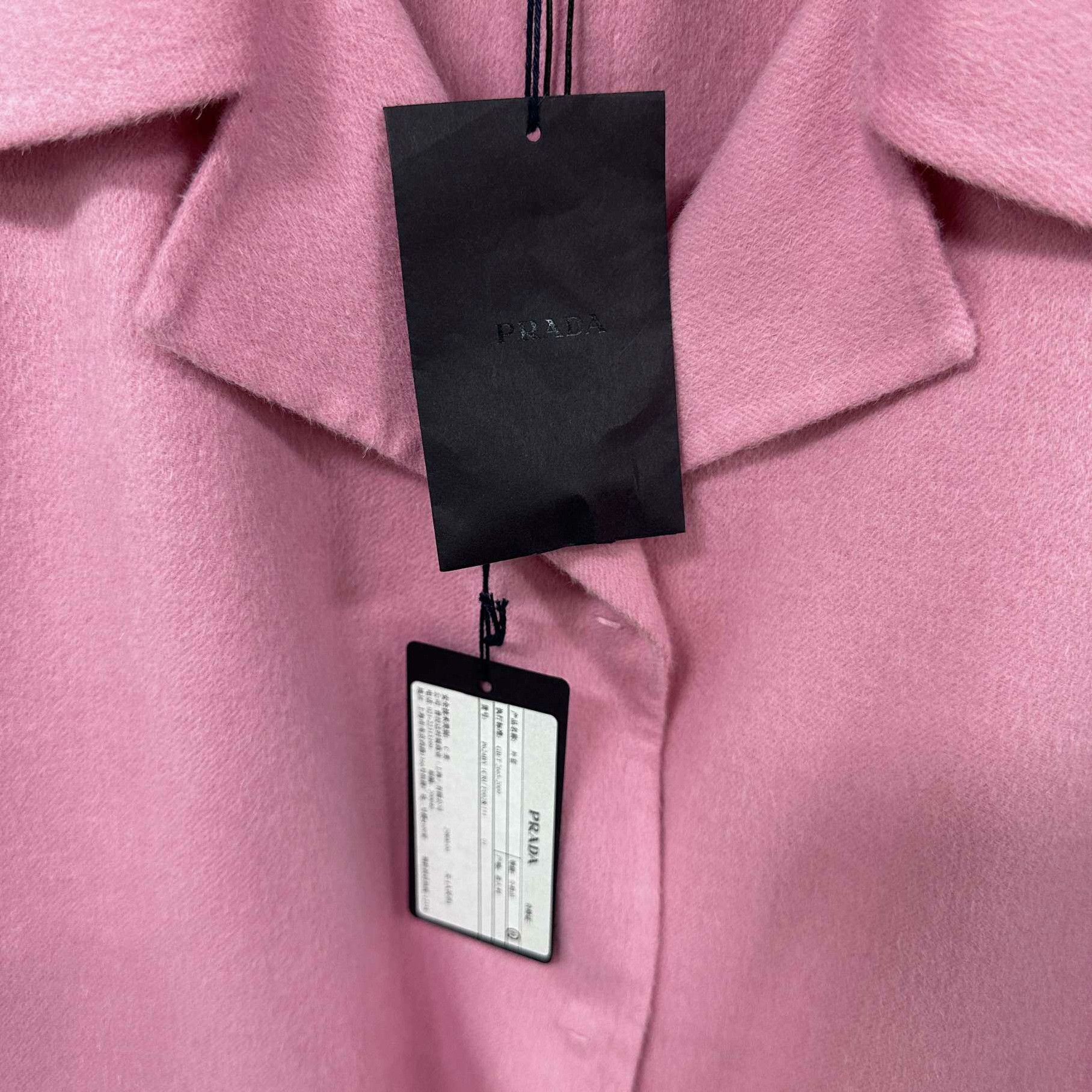 Prada Prada Wool Pink Coat it_44 Women Size M / US 6-8 / IT 42-44 - 4 Thumbnail