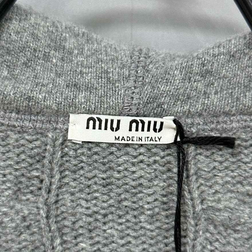 Miu Miu Miu Miu Knit Wool Gray Sweater XS Women Size XS / US 0-2 / IT 36-38 - 7 Thumbnail