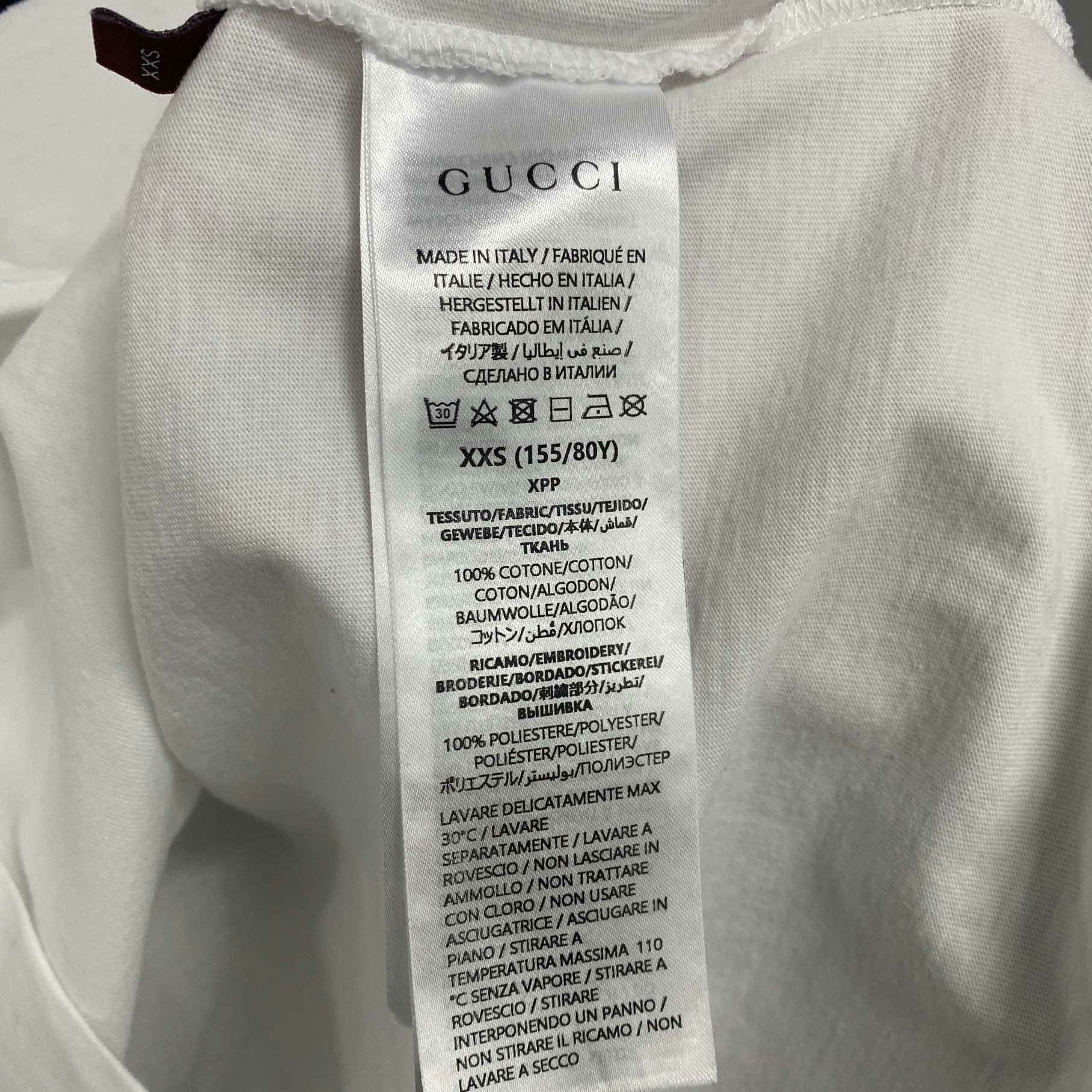 Gucci Gucci Retro Embroidered T-Shirt xxs Men Size US XXS / EU 40 - 4 Thumbnail