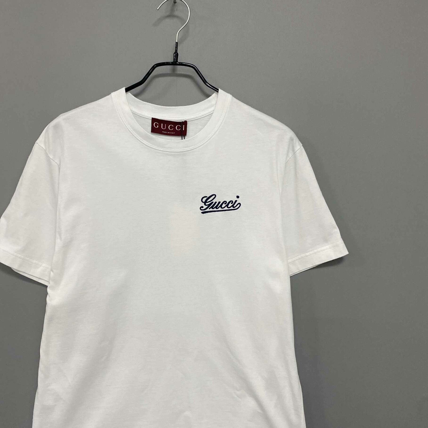 Gucci Gucci Retro Embroidered T-Shirt xxs Men Size US XXS / EU 40 - 2 Thumbnail