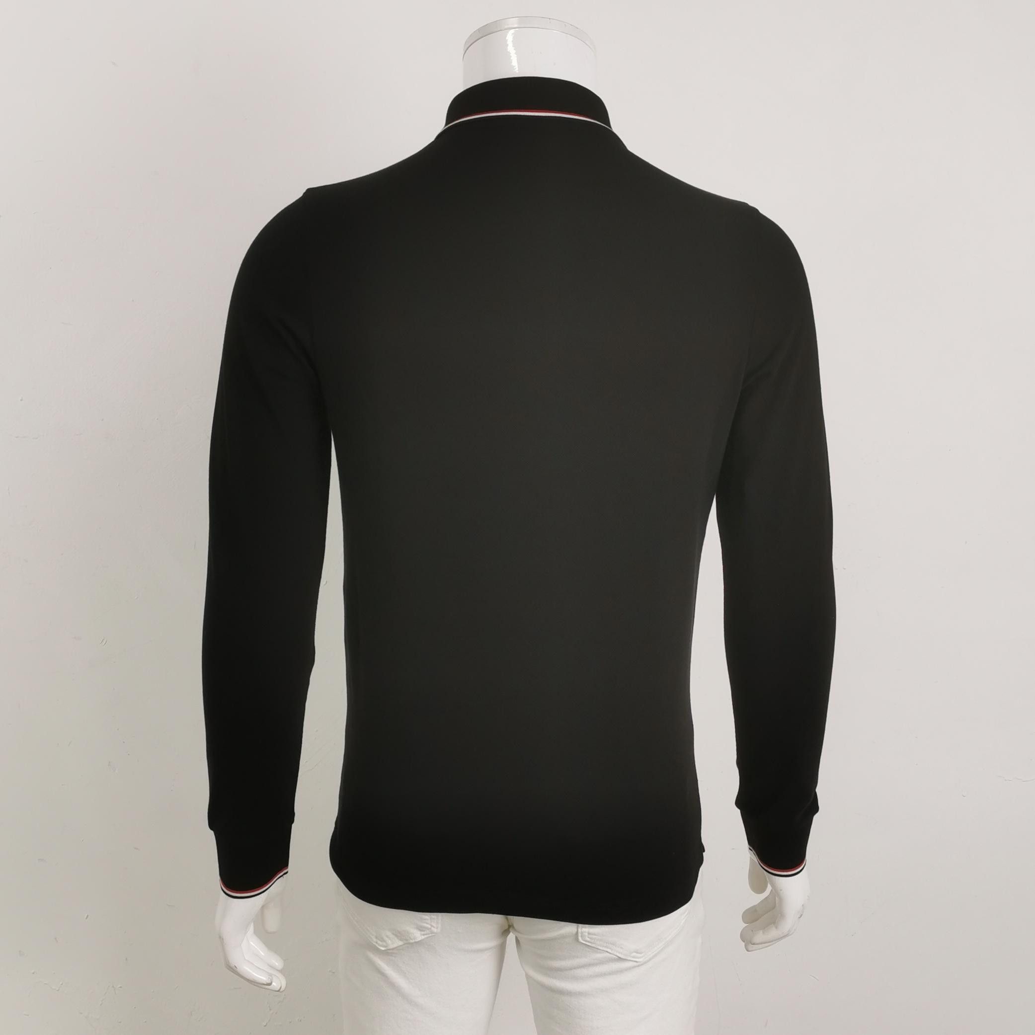 Moncler Moncler Stripe Trim Long Sleeve Polo Shirt Size S Size US S / EU 44-46 / 1 - 3 Thumbnail