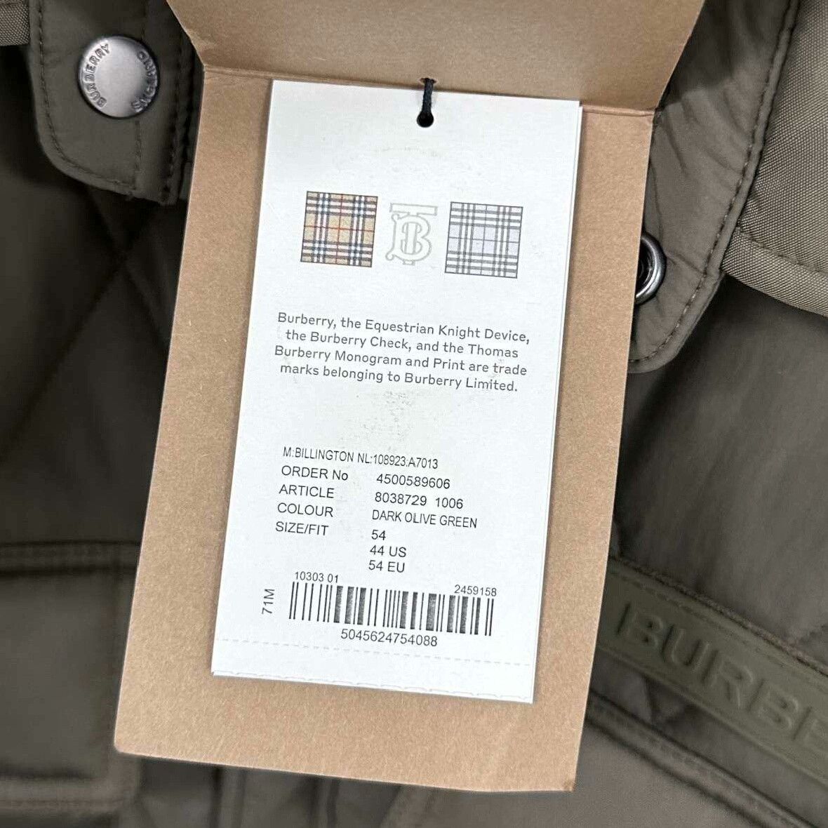 Burberry Burberry Plaid Cotton Green Heavy Coat s Men Size US S / EU 44-46 / 1 - 7 Thumbnail
