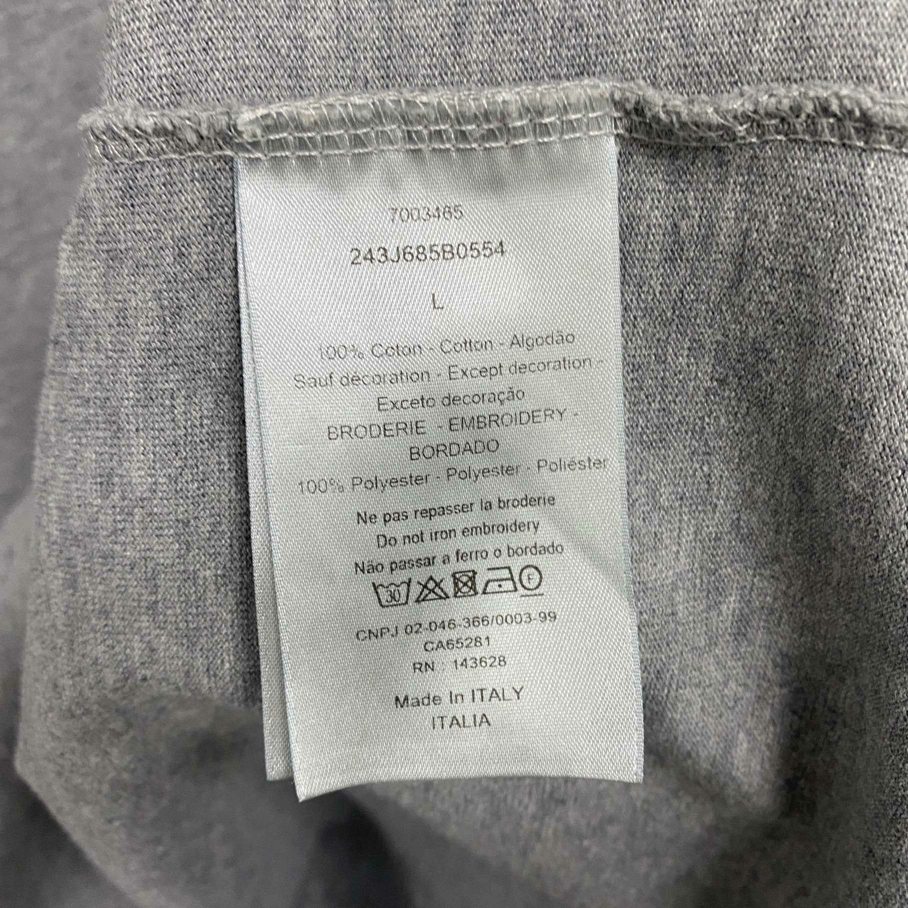 Dior Dior Retro Embroidered T-Shirt l Men Size US L / EU 52-54 / 3 - 4 Thumbnail