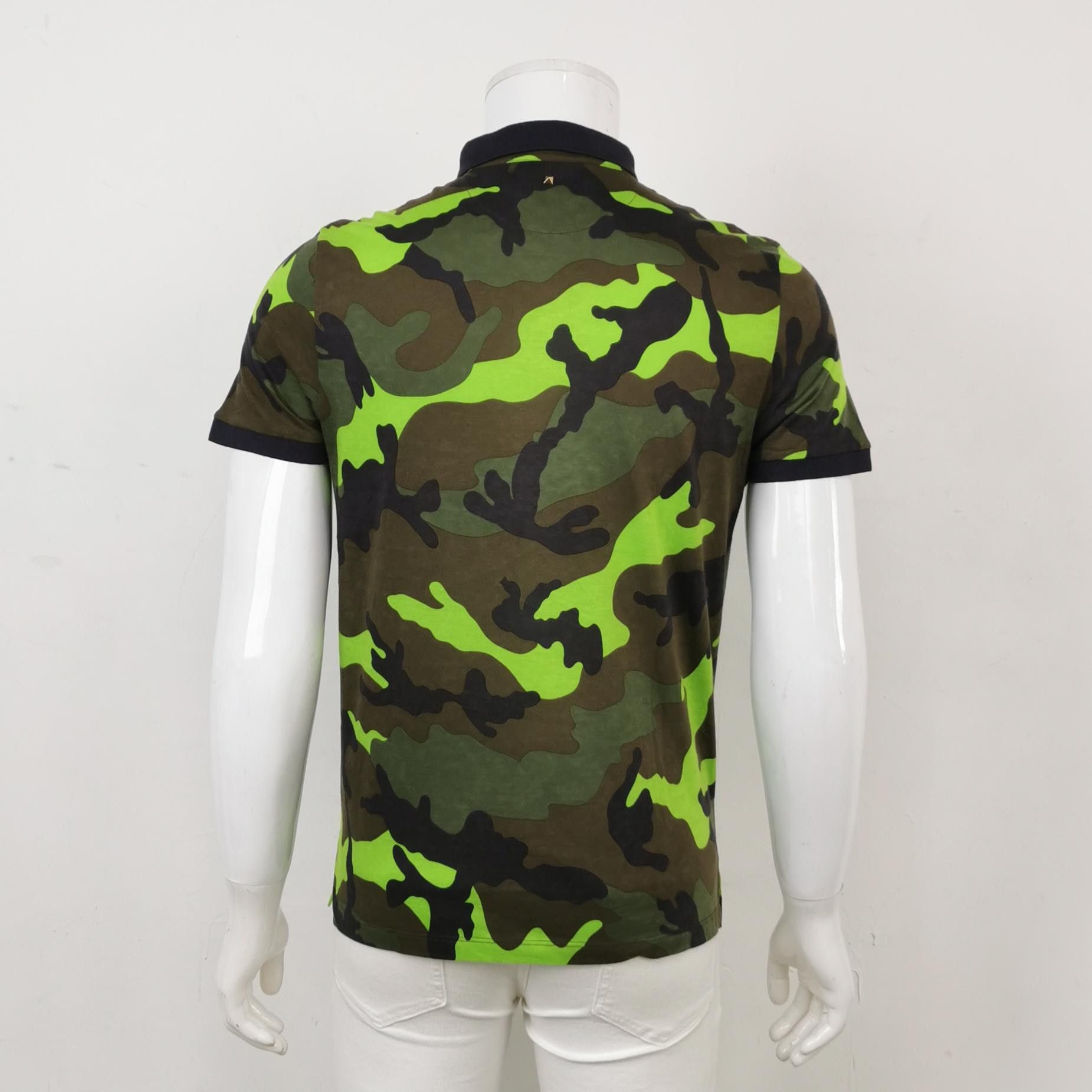Valentino Valentino Camo Rockstud Polo Shirt Size M Size US M / EU 48-50 / 2 - 3 Thumbnail