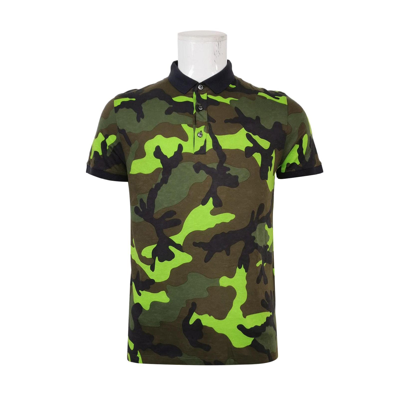 Valentino Valentino Camo Rockstud Polo Shirt Size M Size US M / EU 48-50 / 2 - 2 Thumbnail