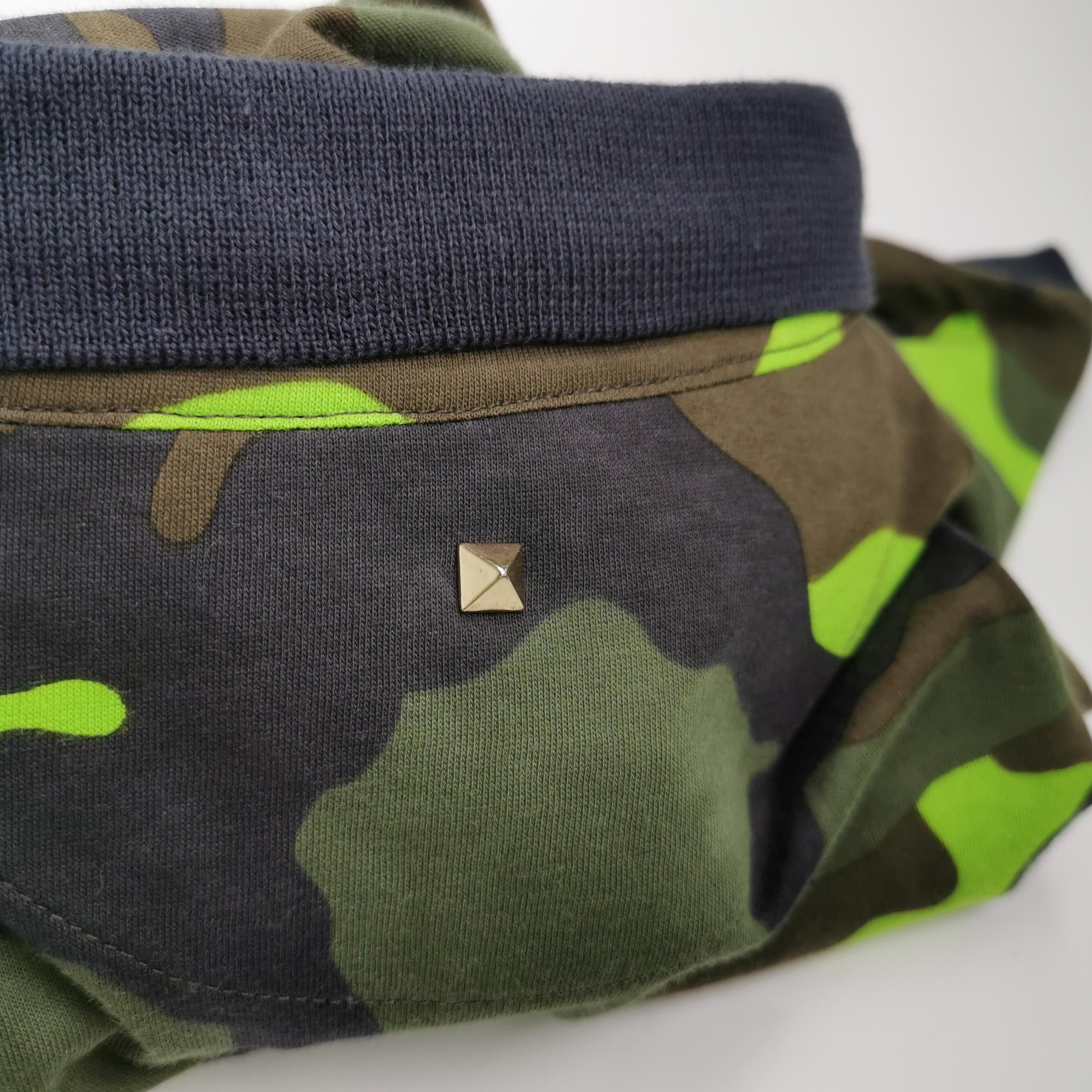 Valentino Valentino Camo Rockstud Polo Shirt Size M Size US M / EU 48-50 / 2 - 4 Thumbnail