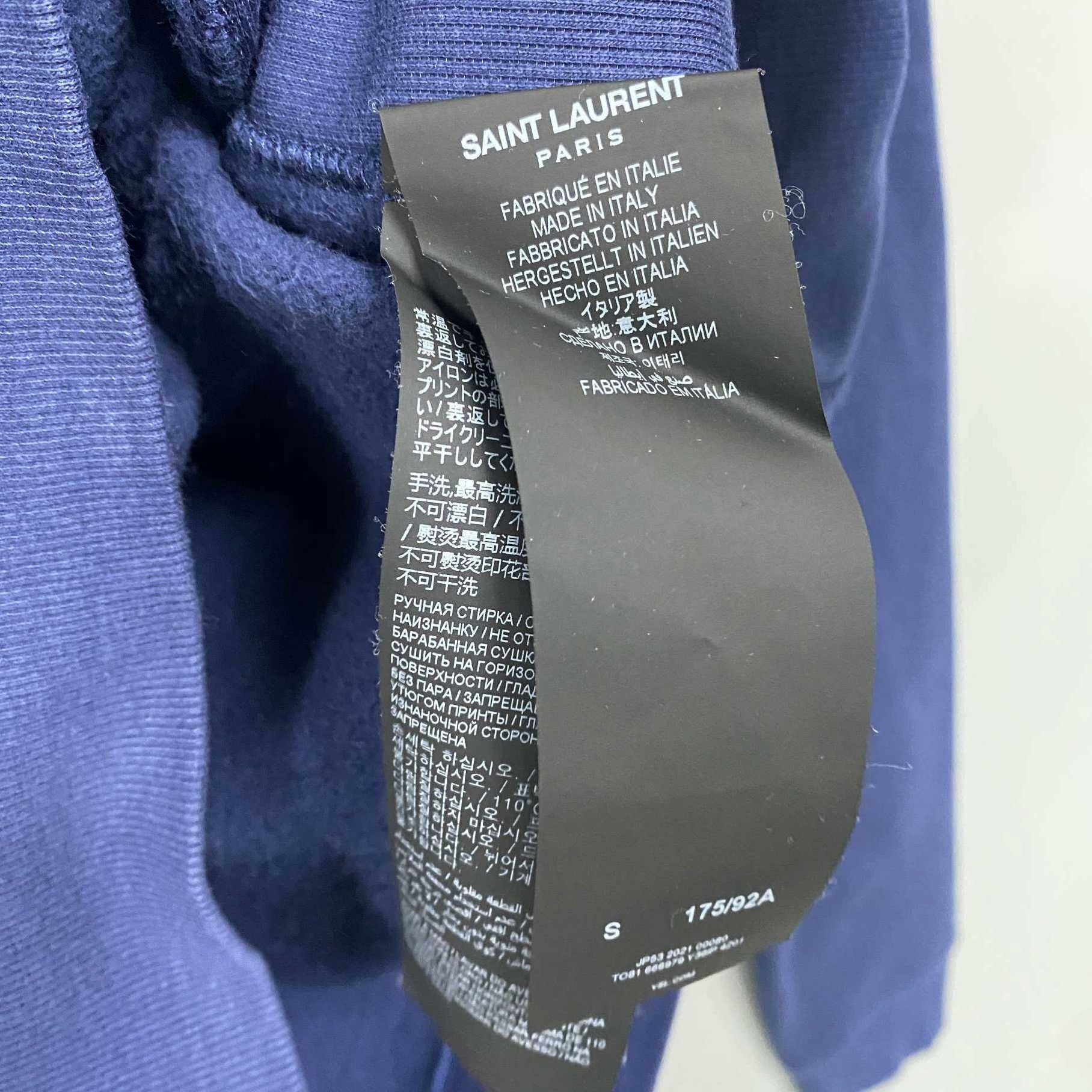 Saint Laurent Paris Saint Laurent Paris Retro Blue Hoodie S Women Size S / US 4 / IT 40 - 5 Thumbnail