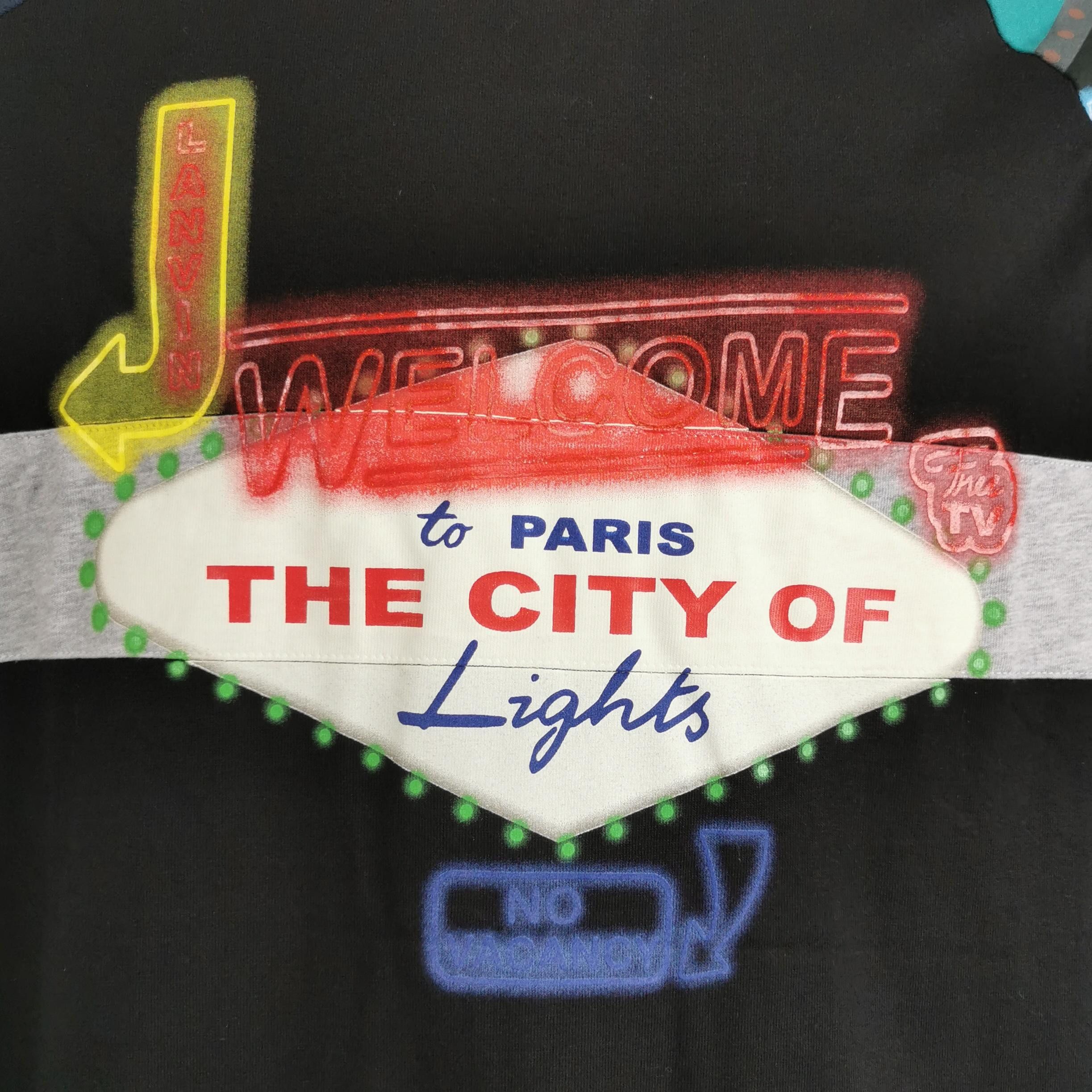 Lanvin Lanvin Neon Paris City of Lights LS T-Shirt L Size US L / EU 52-54 / 3 - 4 Thumbnail