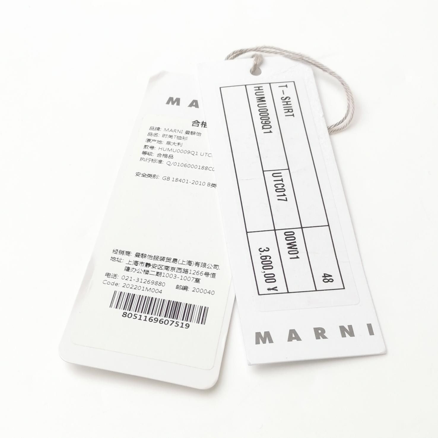 Marni Marni Contrast Back Abstract T-Shirt Size 48 Size US M / EU 48-50 / 2 - 4 Thumbnail