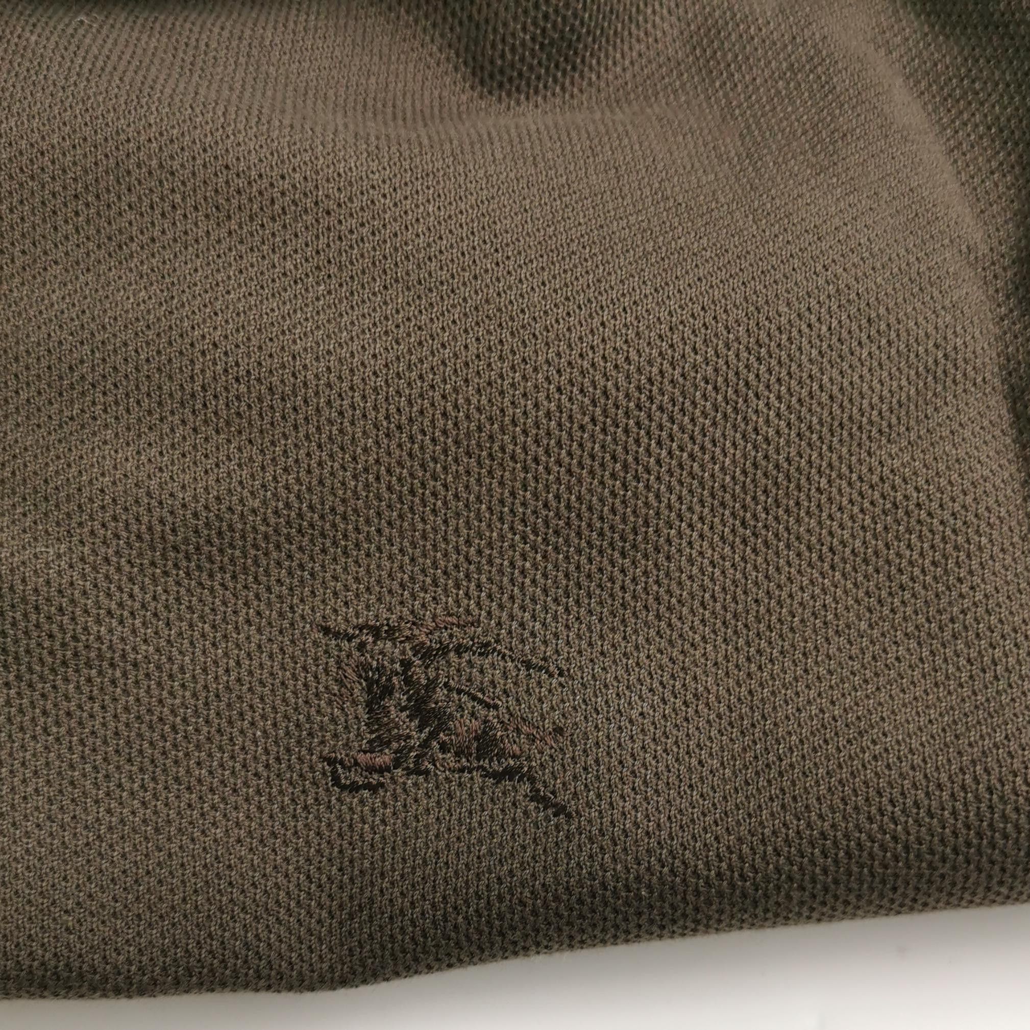 Burberry Burberry Cotton Long Sleeve Polo Size XL Size US XL / EU 56 / 4 - 4 Thumbnail
