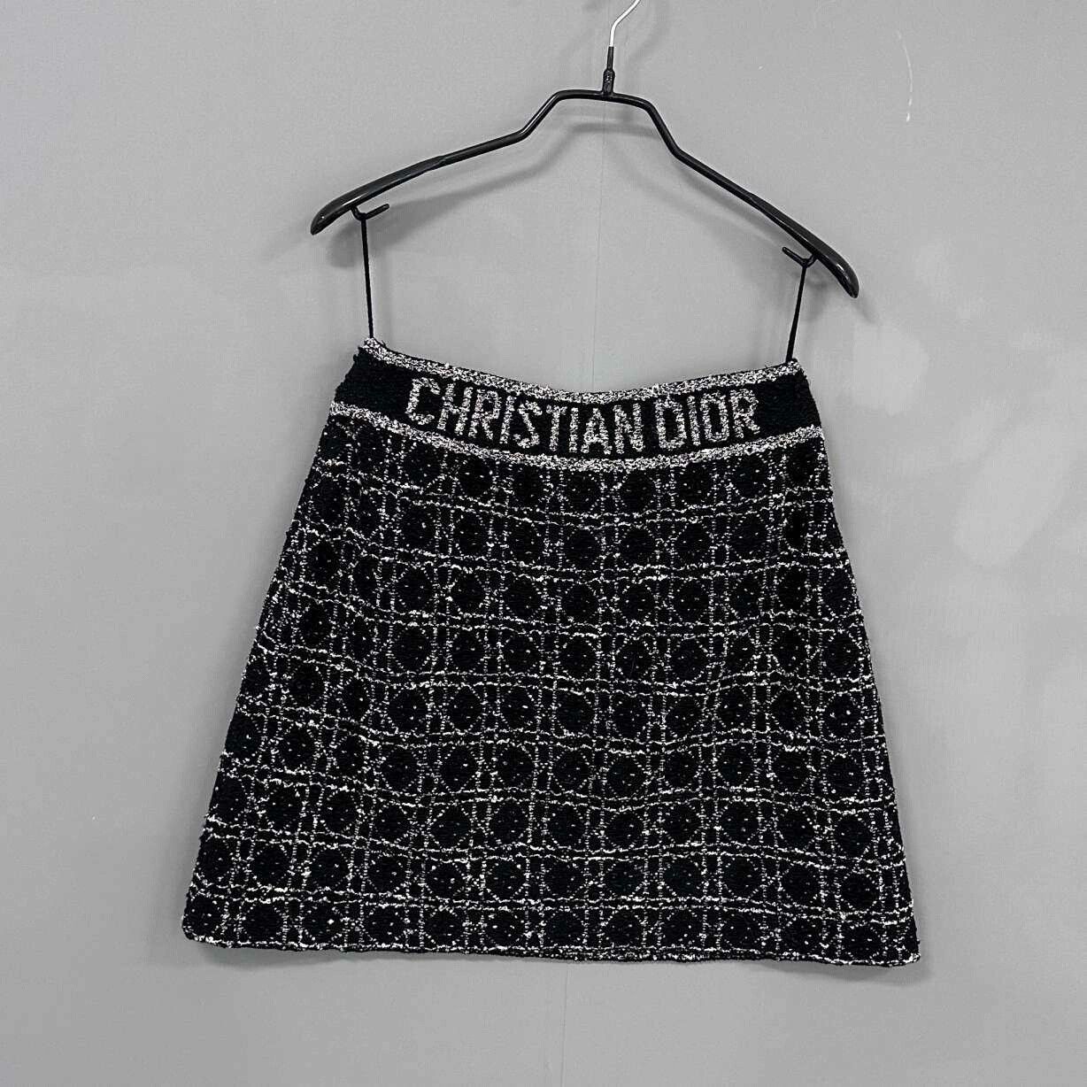 Dior Dior Retro Black Skirt 26 Women Size 26" / US 2 / IT 38 - 3 Thumbnail