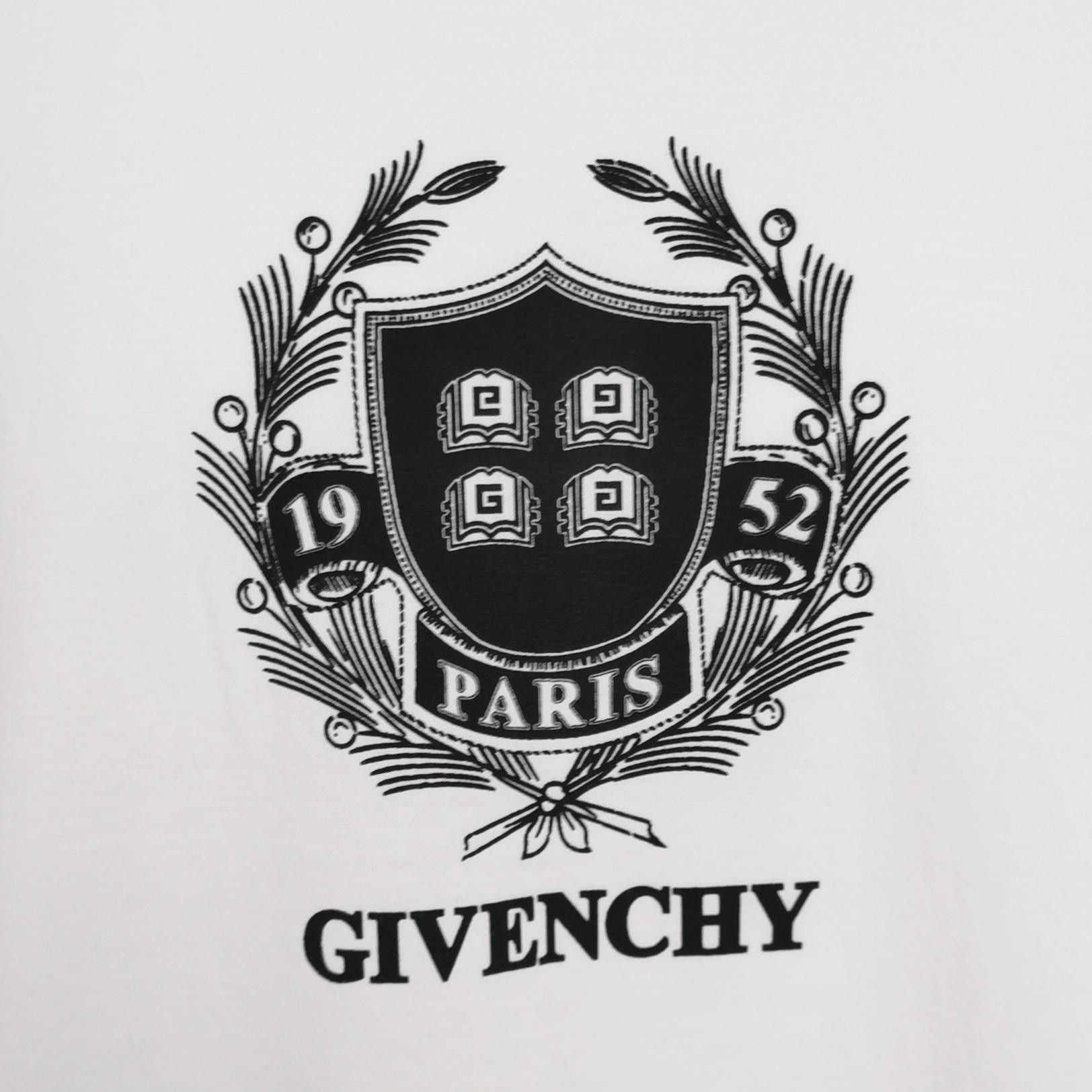 Givenchy Givenchy Crest Logo Cotton T-Shirt Size L Size US L / EU 52-54 / 3 - 4 Thumbnail