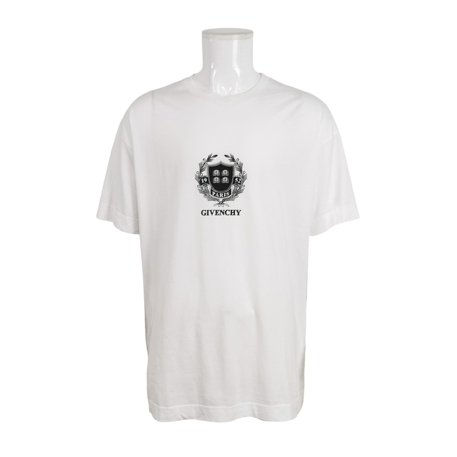 Givenchy Givenchy Crest Logo Cotton T-Shirt Size L Size US L / EU 52-54 / 3 - 2 Thumbnail