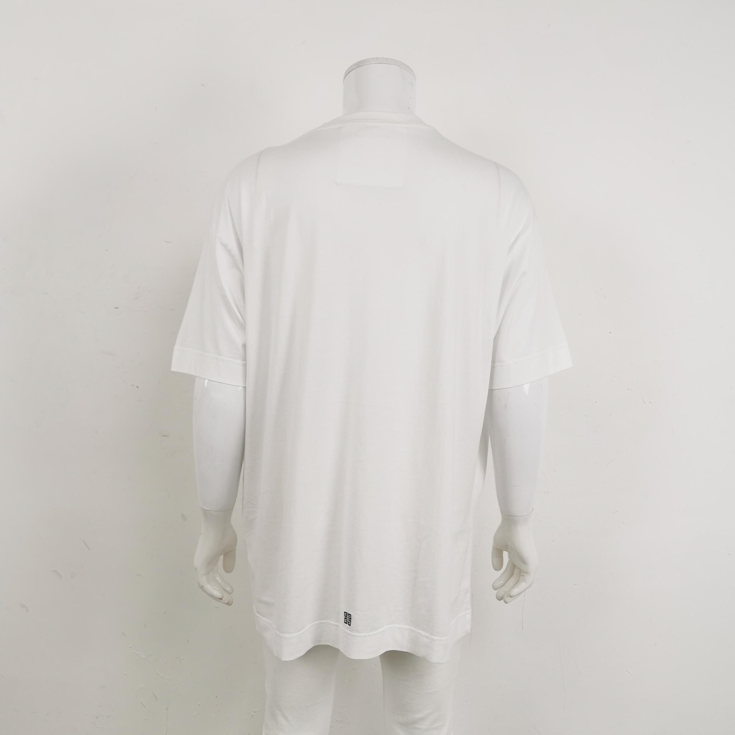 Givenchy Givenchy White Crest Pocket T-Shirt L Size US L / EU 52-54 / 3 - 3 Thumbnail