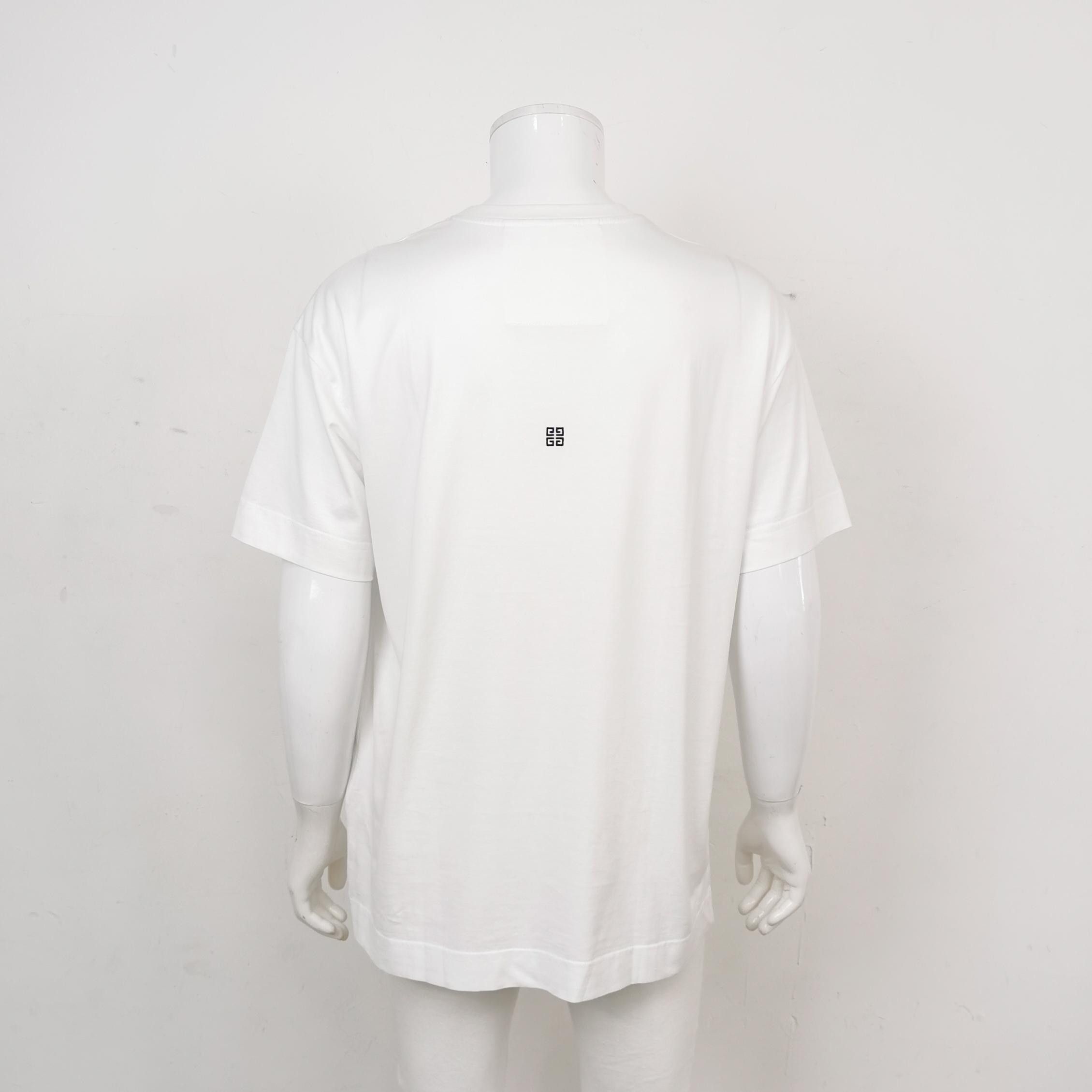 Givenchy Givenchy Crest Logo Print Cotton T-Shirt Size M Size US M / EU 48-50 / 2 - 3 Thumbnail