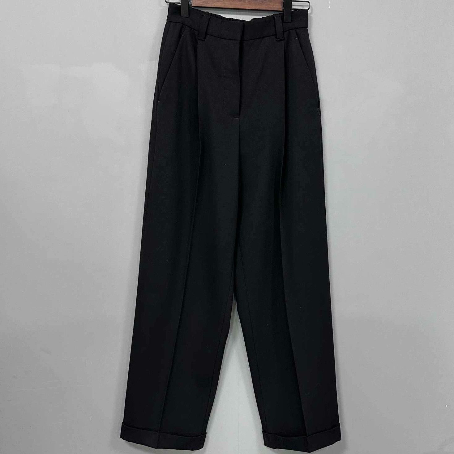 Miu Miu Miu Miu Retro Embroidered Black Pants 28 Women Size 28" / US 6 / IT 42 - 2 Thumbnail
