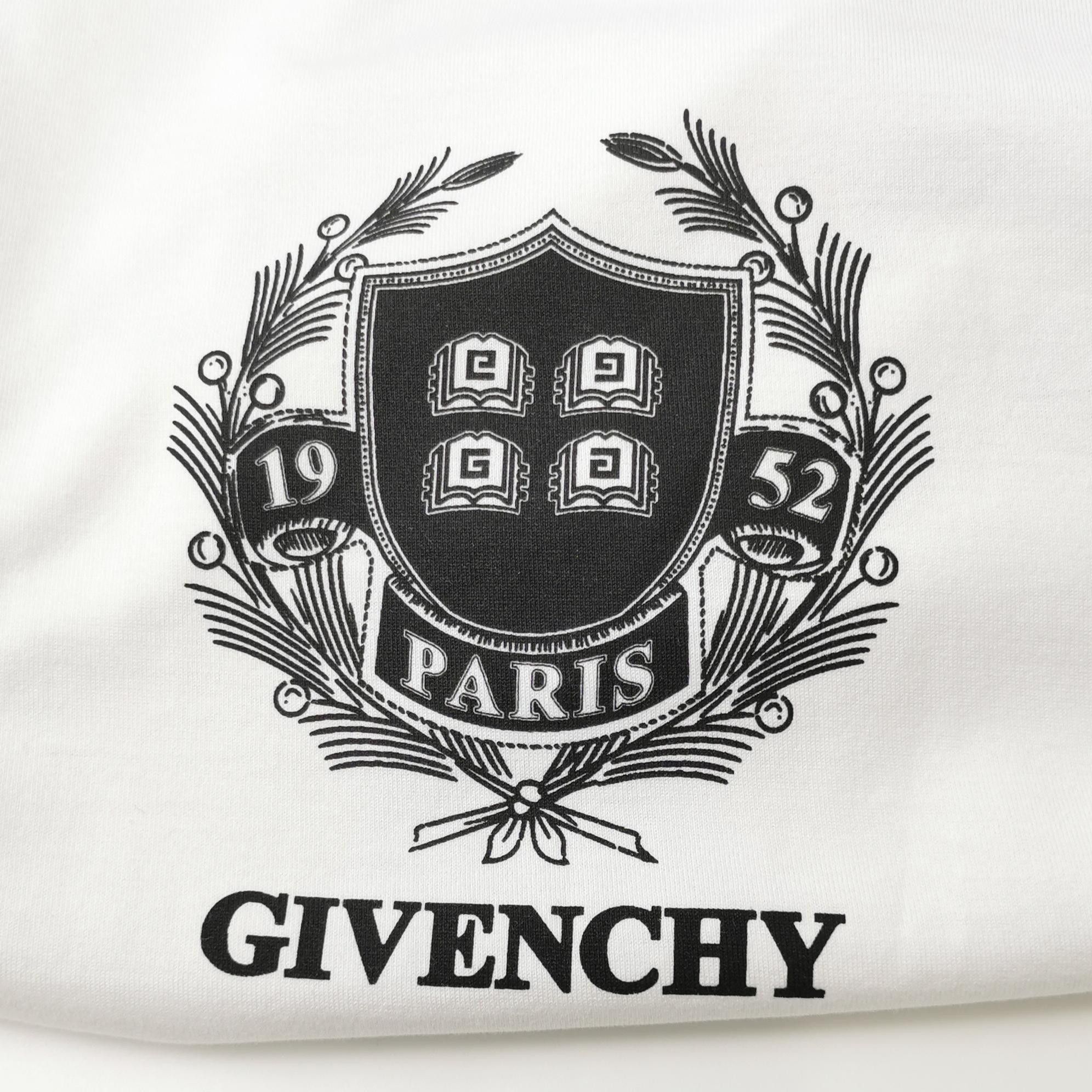Givenchy Givenchy Crest Logo Graphic T-Shirt L Size US L / EU 52-54 / 3 - 4 Thumbnail