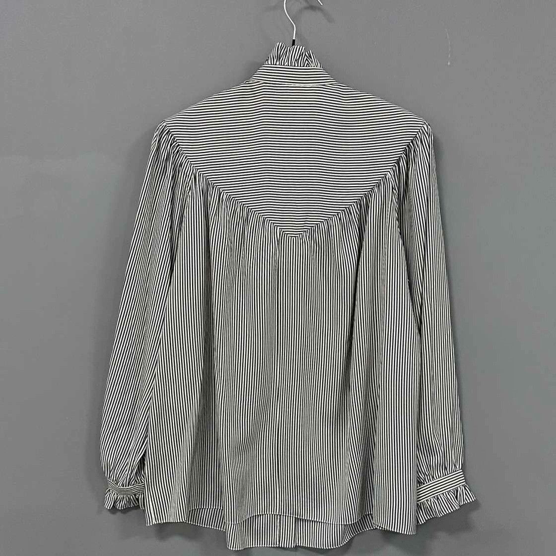 Celine Celine Silk Striped Button Up it_36 Women Size XS / US 0-2 / IT 36-38 - 3 Thumbnail