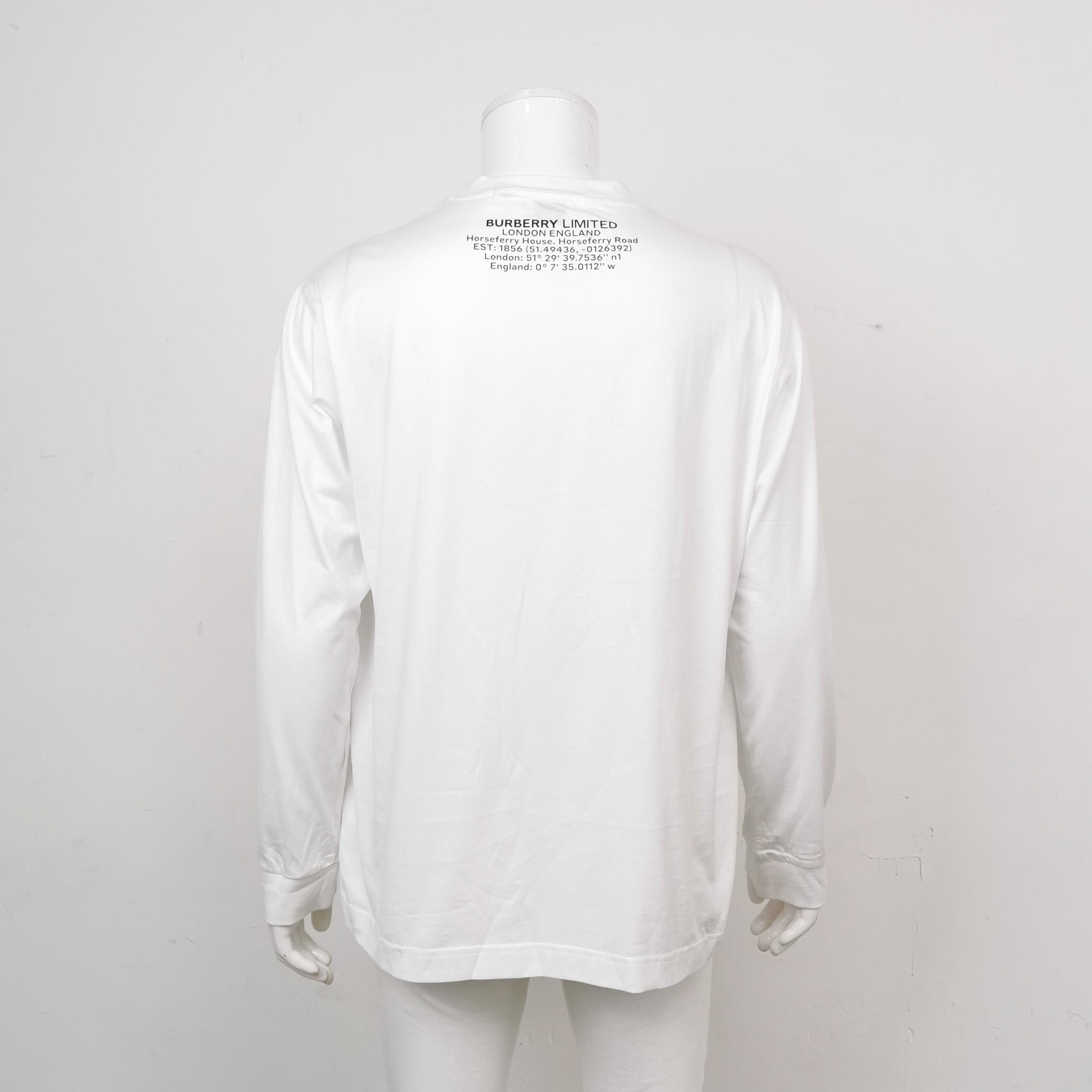 Burberry Burberry Shark Graphic Long Sleeve T-Shirt Size L Size US L / EU 52-54 / 3 - 3 Thumbnail