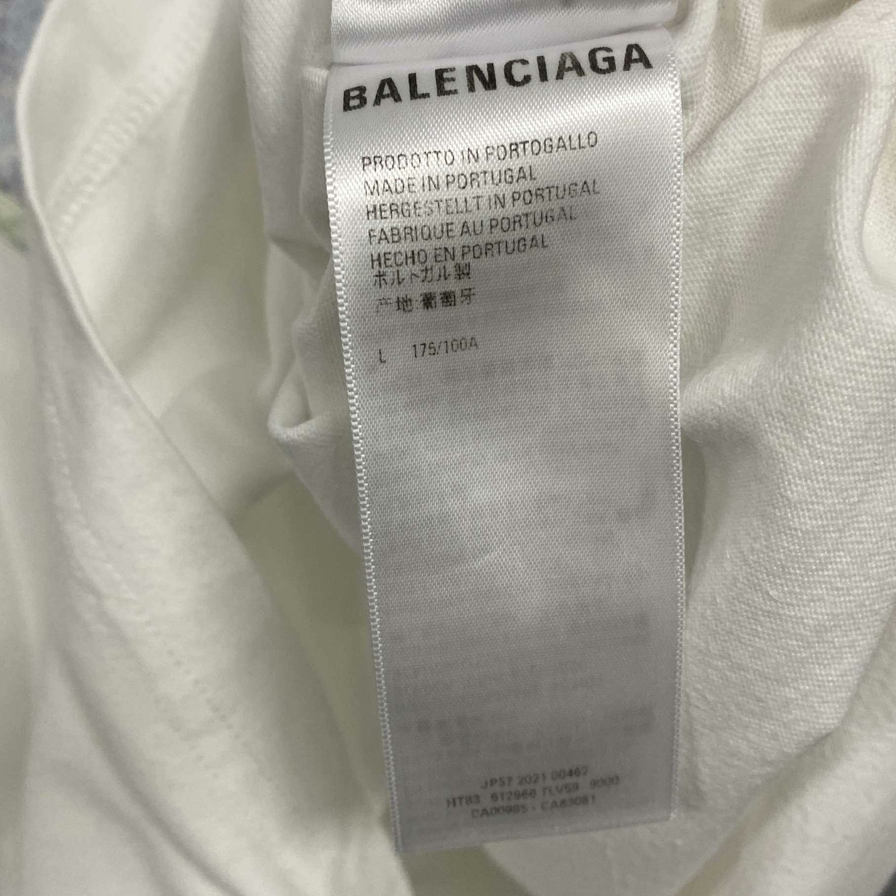 Balenciaga Balenciaga White T-Shirt l Men Size US L / EU 52-54 / 3 - 4 Thumbnail