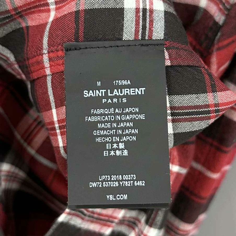 Saint Laurent Paris Saint Laurent Paris Plaid Shirt m Men Size US M / EU 48-50 / 2 - 5 Thumbnail