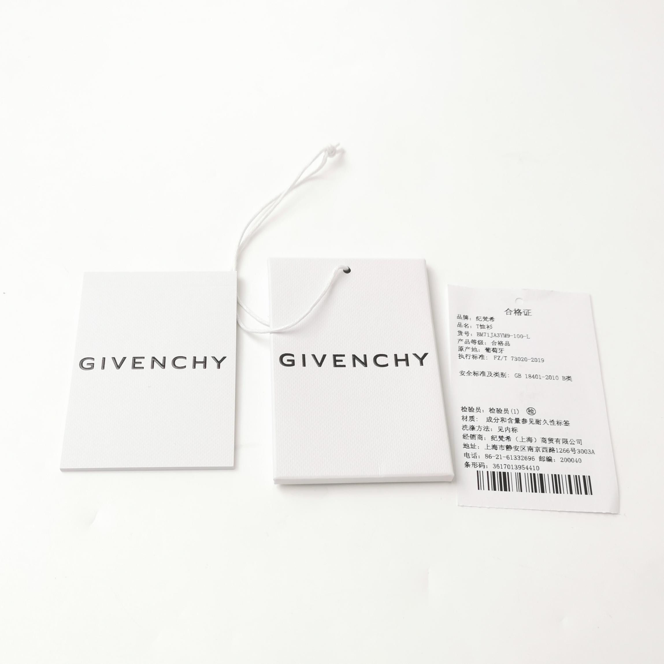 Givenchy Givenchy Crest Logo Cotton T-Shirt US L Size US L / EU 52-54 / 3 - 5 Thumbnail