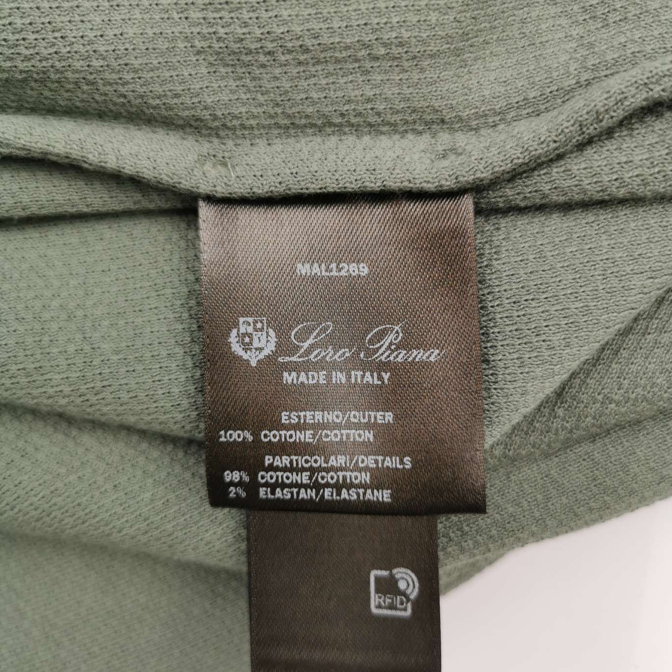 Loro Piana Loro Piana Green Cotton Long Sleeve Polo Size S Size US S / EU 44-46 / 1 - 8 Thumbnail