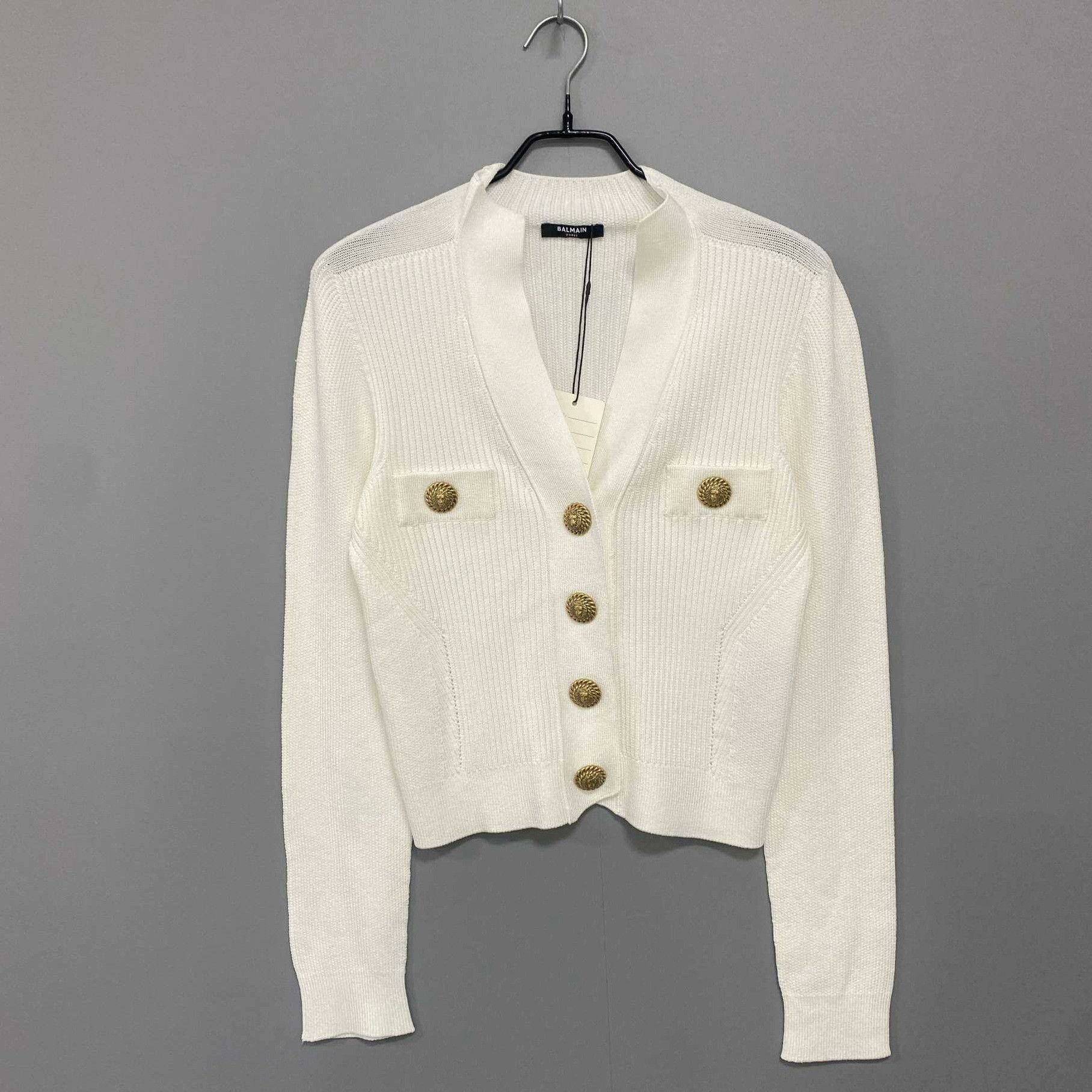 Balmain Balmain White Sweater S Women Size S / US 4 / IT 40 - 2 Thumbnail