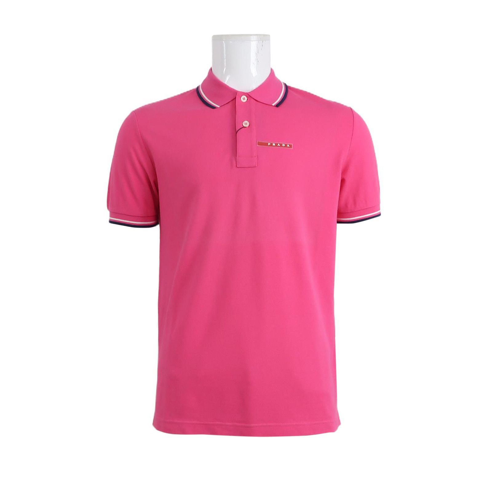 Prada Prada Logo Pique Polo Shirt Size M Size US M / EU 48-50 / 2 - 2 Thumbnail