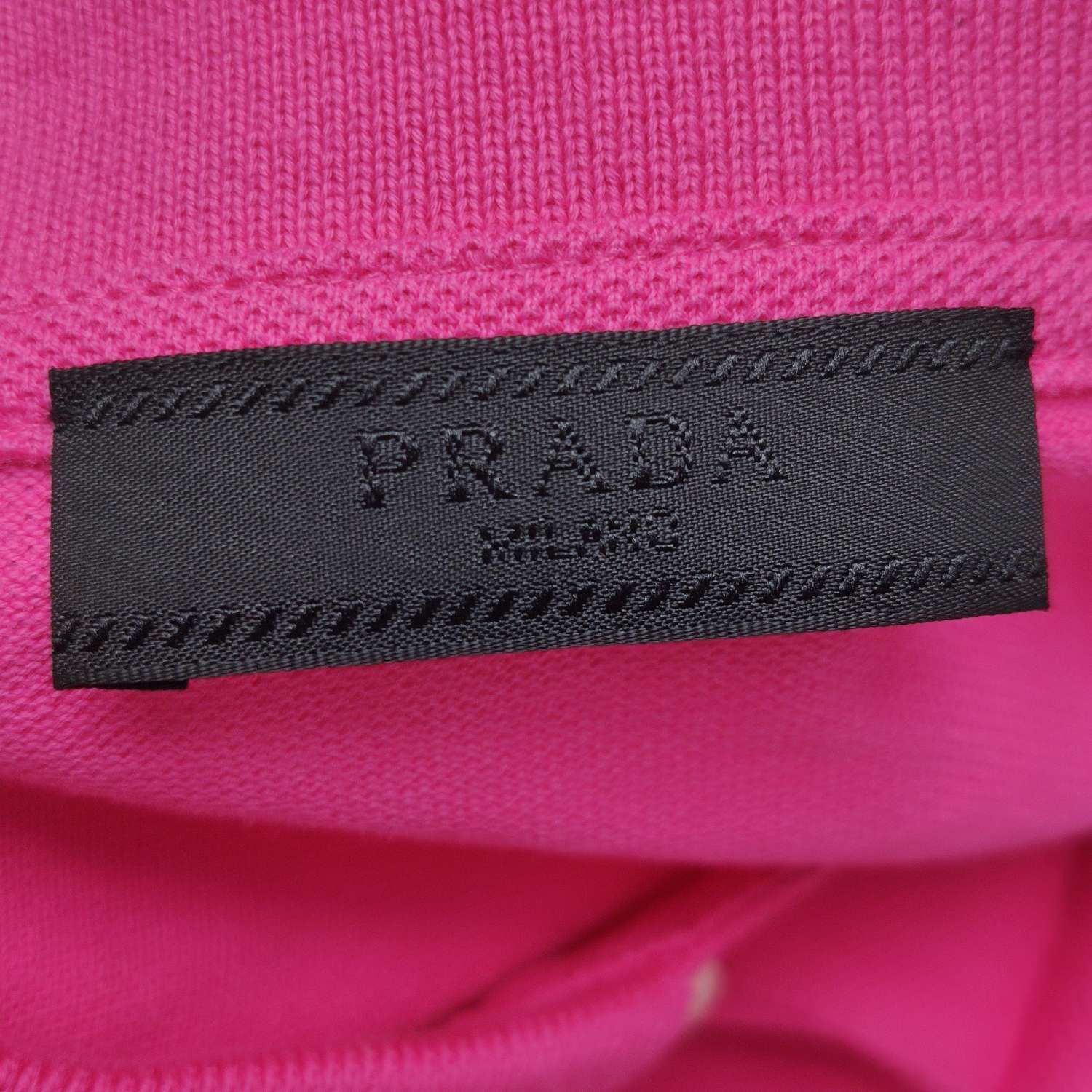 Prada Prada Pink Logo Patch Polo Shirt Size L Size US L / EU 52-54 / 3 - 6 Thumbnail