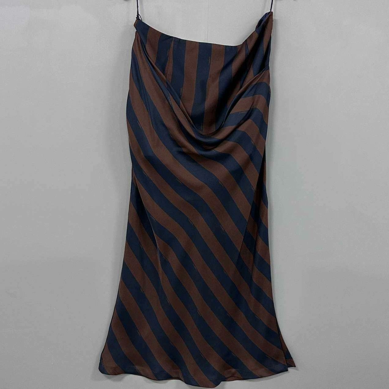 Fendi Fendi Striped Long Brown Dress M Women Size M / US 6-8 / IT 42-44 - 2 Thumbnail