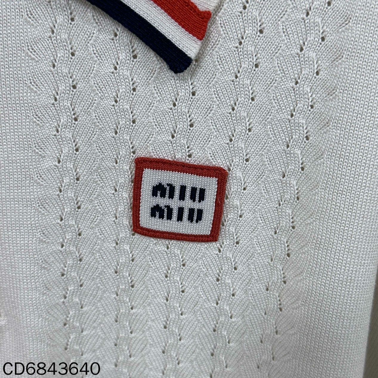 Miu Miu Miu Miu Casual Striped Polo s Men Size US S / EU 44-46 / 1 - 6 Thumbnail