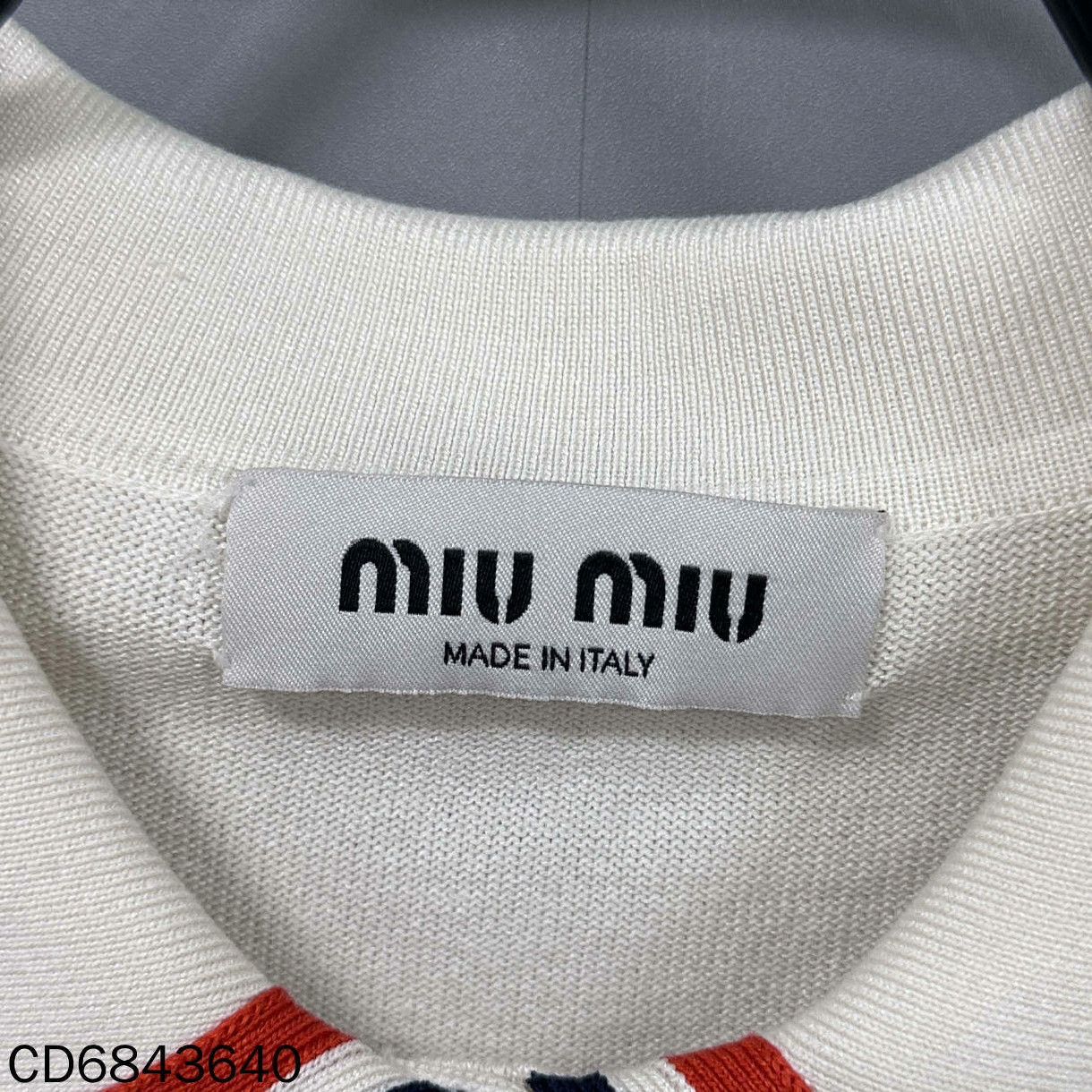 Miu Miu Miu Miu Casual Striped Polo s Men Size US S / EU 44-46 / 1 - 4 Thumbnail