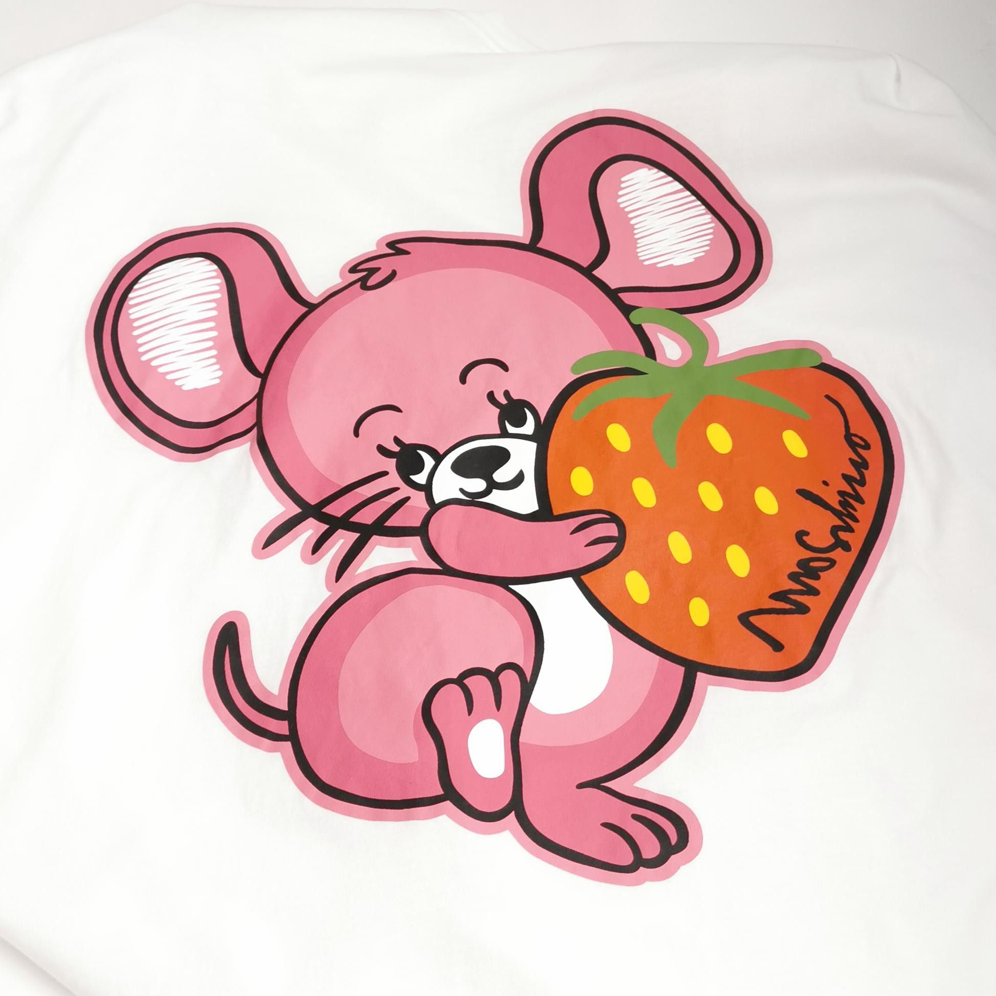 Moschino Moschino Cartoon Mouse Strawberry T-Shirt EU 52 Size US L / EU 52-54 / 3 - 4 Thumbnail