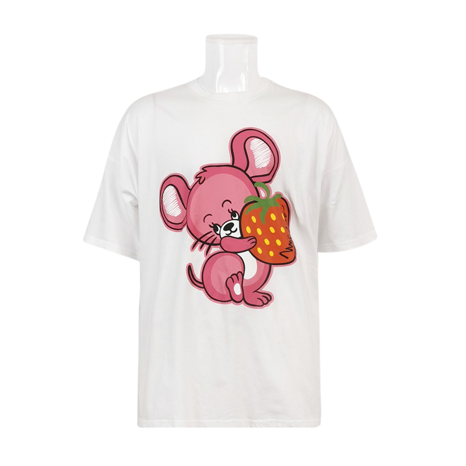 Moschino Moschino Cartoon Mouse Strawberry T-Shirt EU 52 Size US L / EU 52-54 / 3 - 2 Thumbnail