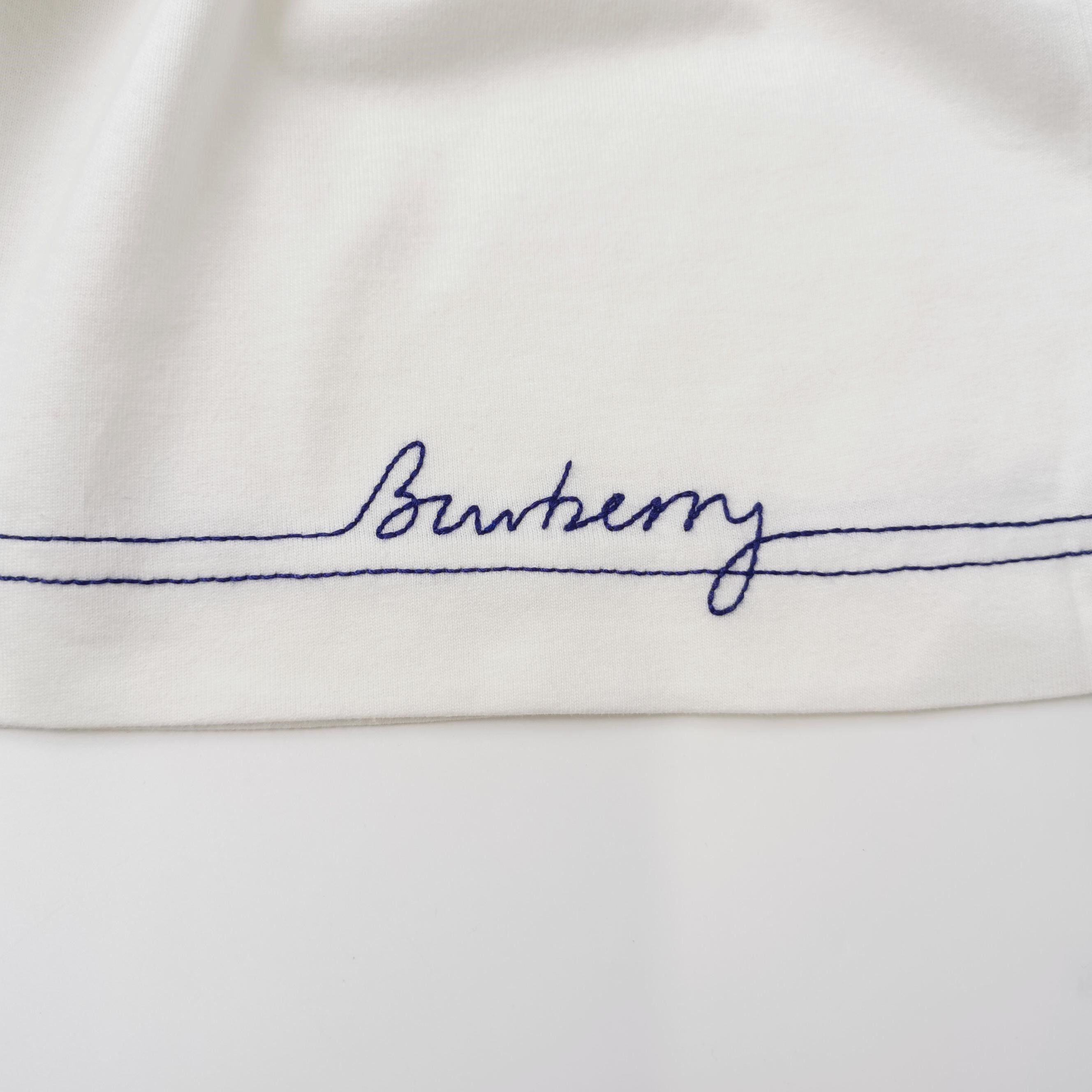 Burberry Burberry Script Logo Embroidered T-Shirt Size XXXL Size US XXL / EU 58 / 5 - 4 Thumbnail