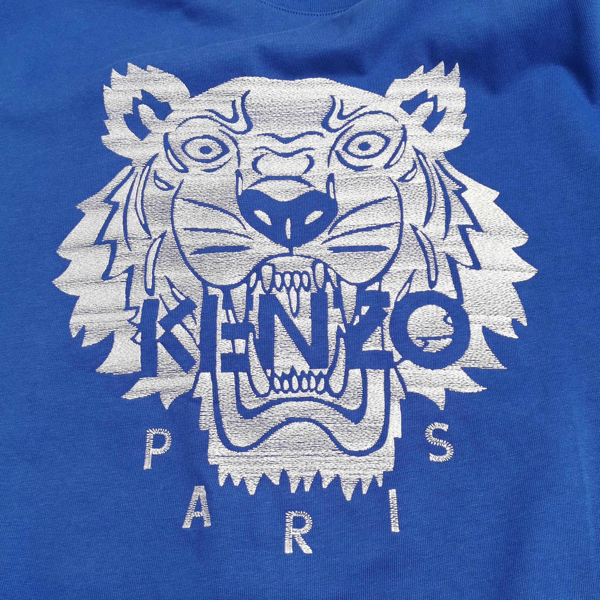 Kenzo Kenzo Tiger Head Embroidery T-Shirt XL Size US XL / EU 56 / 4 - 4 Thumbnail