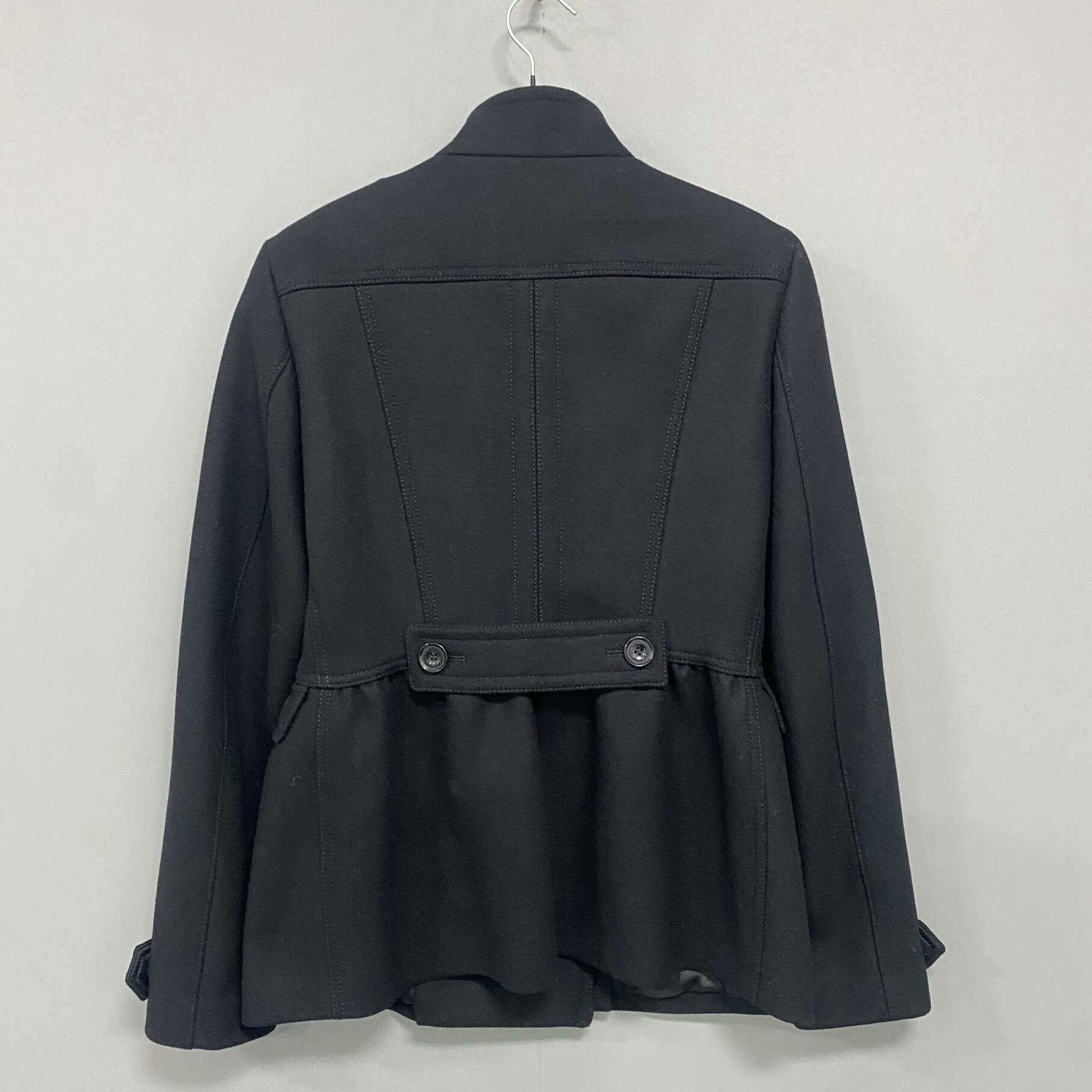 Burberry Burberry Wool Black Coat XS Women Size XS / US 0-2 / IT 36-38 - 3 Thumbnail