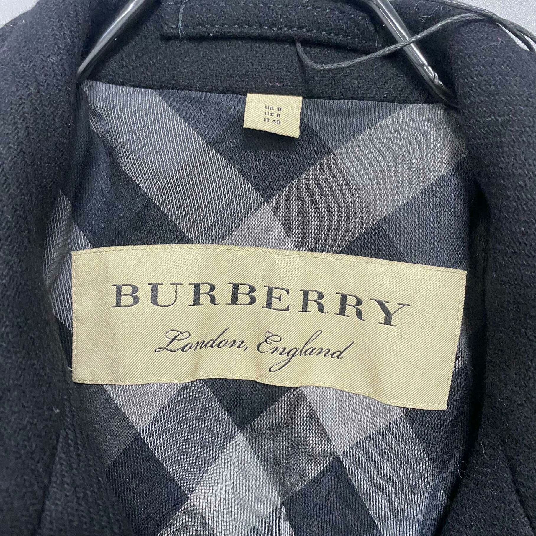 Burberry Burberry Wool Black Coat XS Women Size XS / US 0-2 / IT 36-38 - 5 Thumbnail