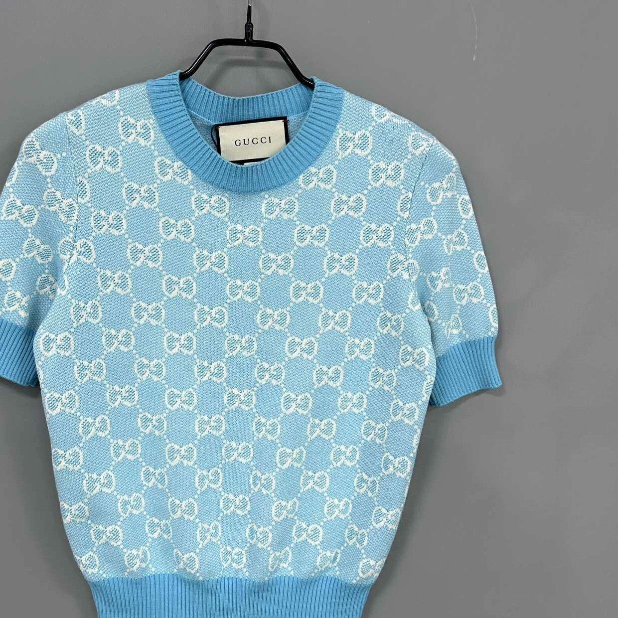 Gucci Gucci Knit Blue Sweater S Women Size S / US 4 / IT 40 - 2 Thumbnail