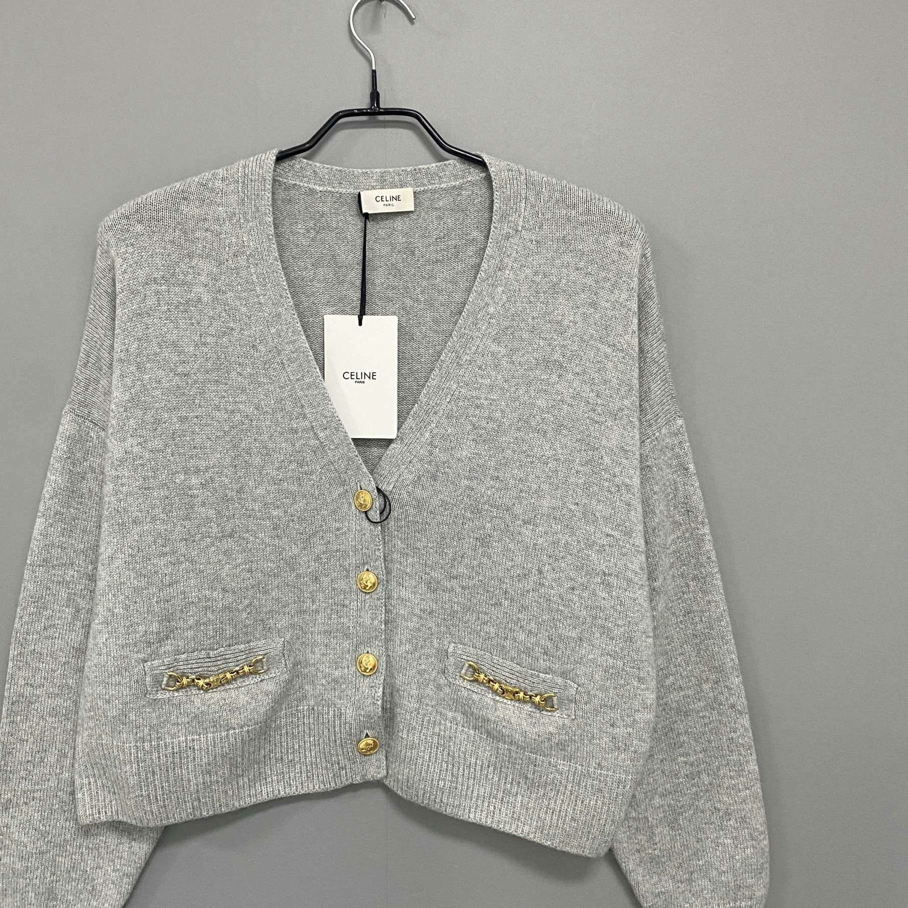 Celine Celine Gold Sweater S Women Size S / US 4 / IT 40 - 2 Thumbnail