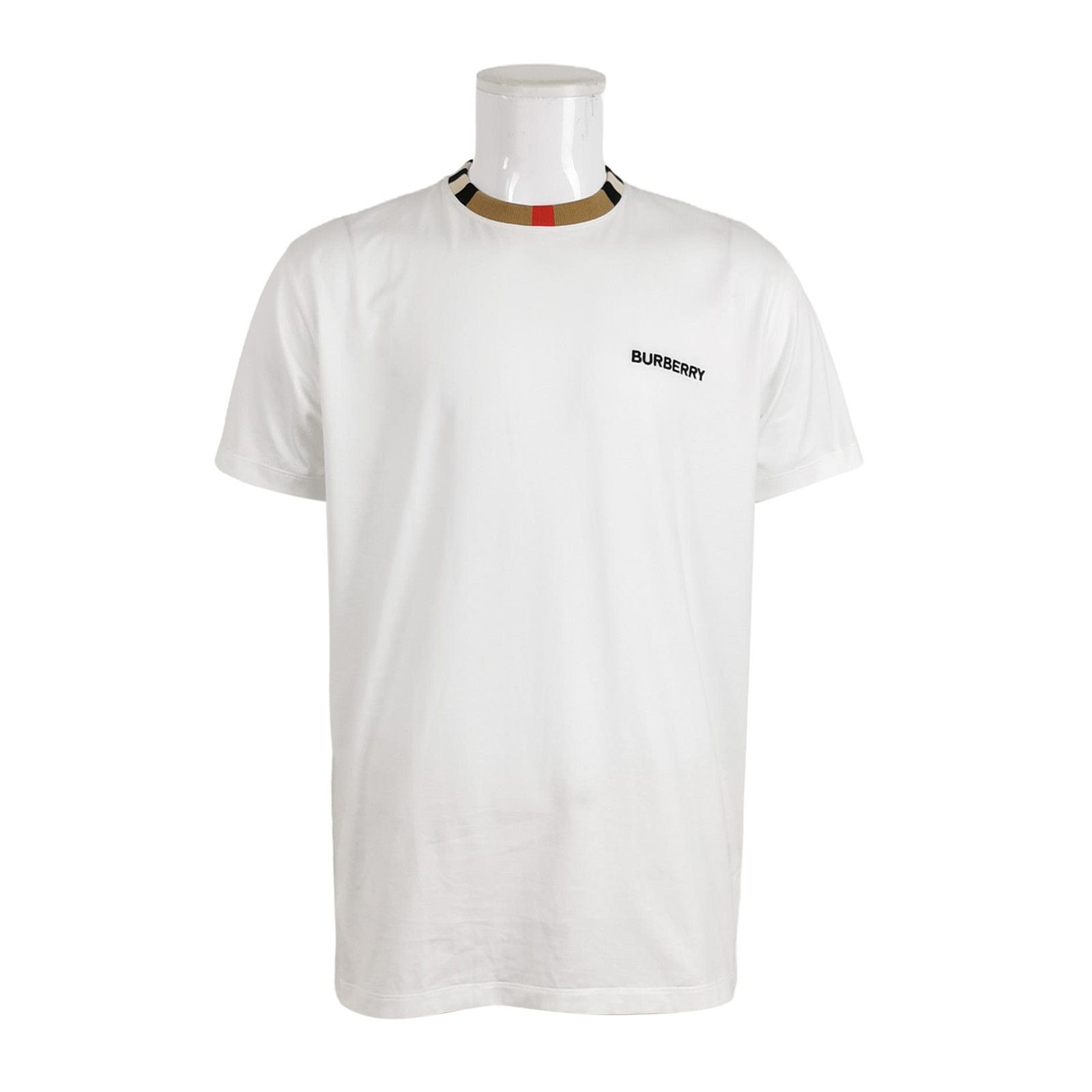 Burberry Burberry Logo Check Collar T-Shirt XS Size US XS / EU 42 / 0 - 2 Thumbnail
