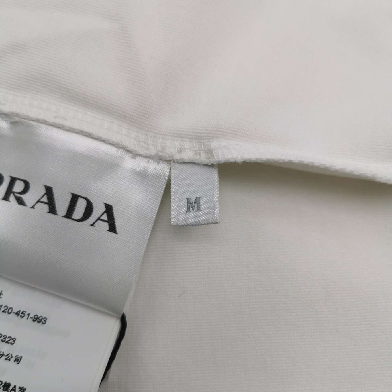 Prada Prada Logo Graphic White T-Shirt Size M Size US M / EU 48-50 / 2 - 7 Thumbnail