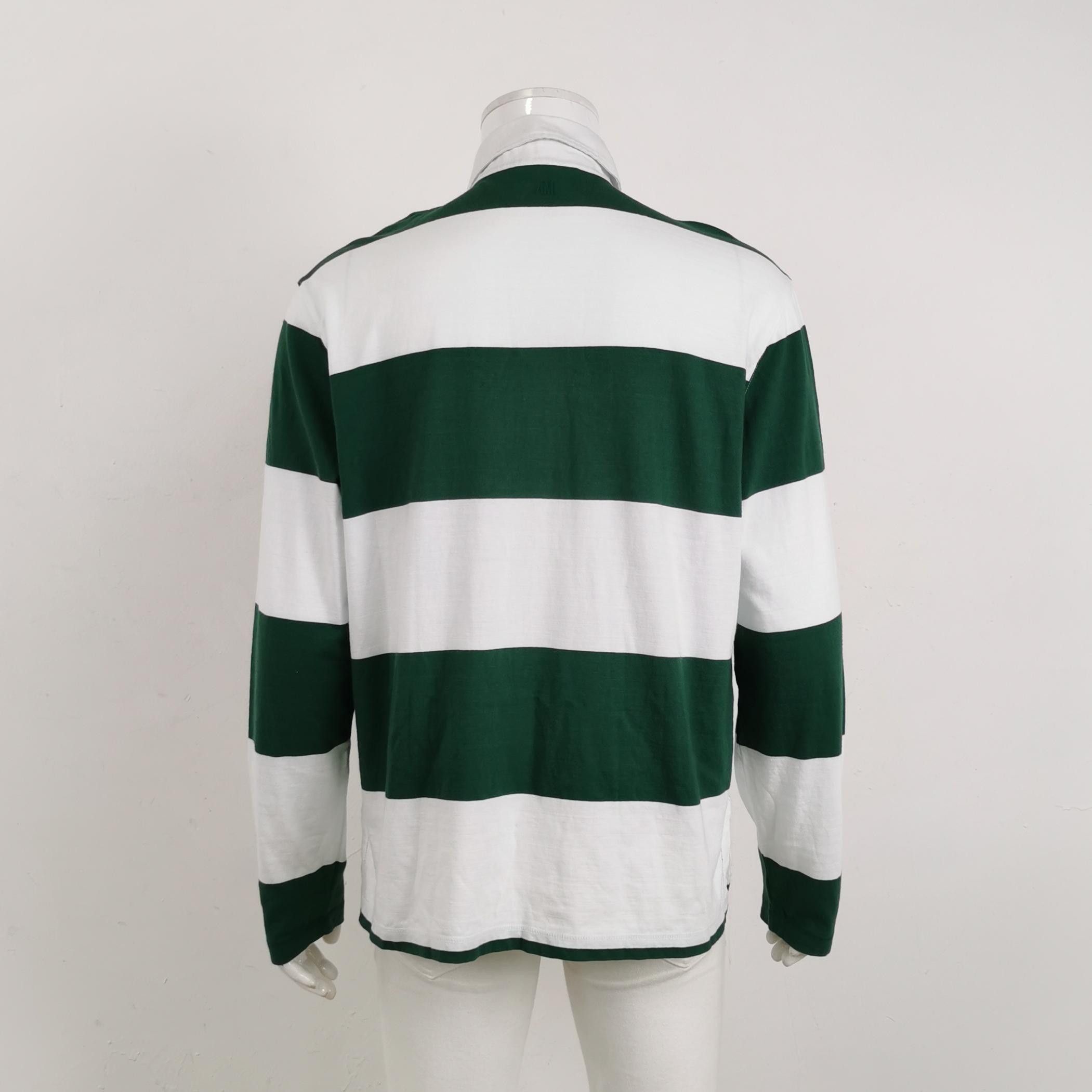 AMI AMI Alexandre Mattiussi Striped Long Sleeve Polo M Size US M / EU 48-50 / 2 - 3 Thumbnail