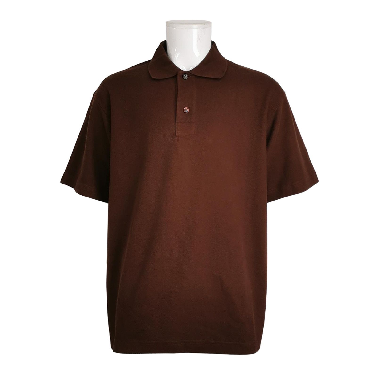 Burberry Burberry Brown Cotton Polo Shirt XL Size US XL / EU 56 / 4 - 2 Thumbnail
